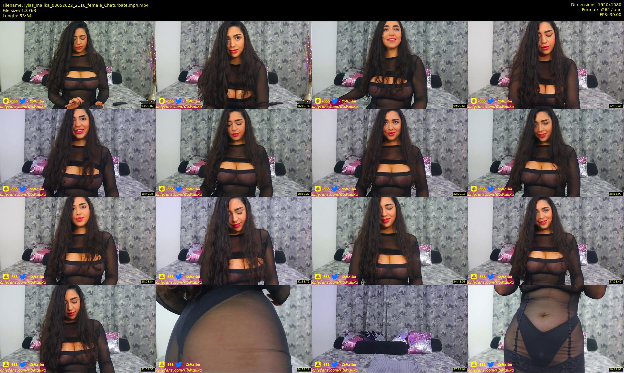 lylas_malika — 54 minute Chaturbate female cam show recording, 1080p, May 3, 2022