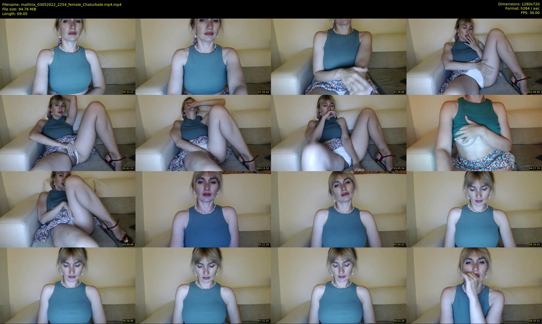 mallinia — 10 minute Chaturbate female cam show recording, 720p, May 3, 2022