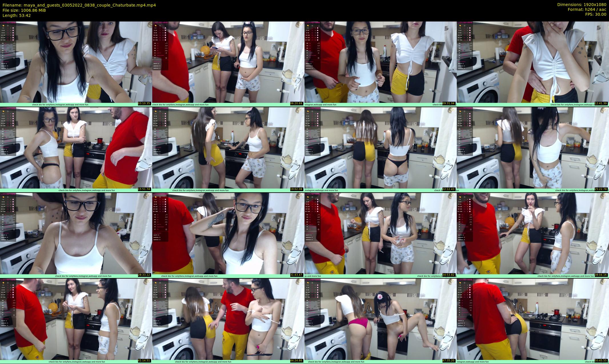 maya_and_guests — 54 minute Chaturbate couple cam show recording, 1080p, May 3, 2022