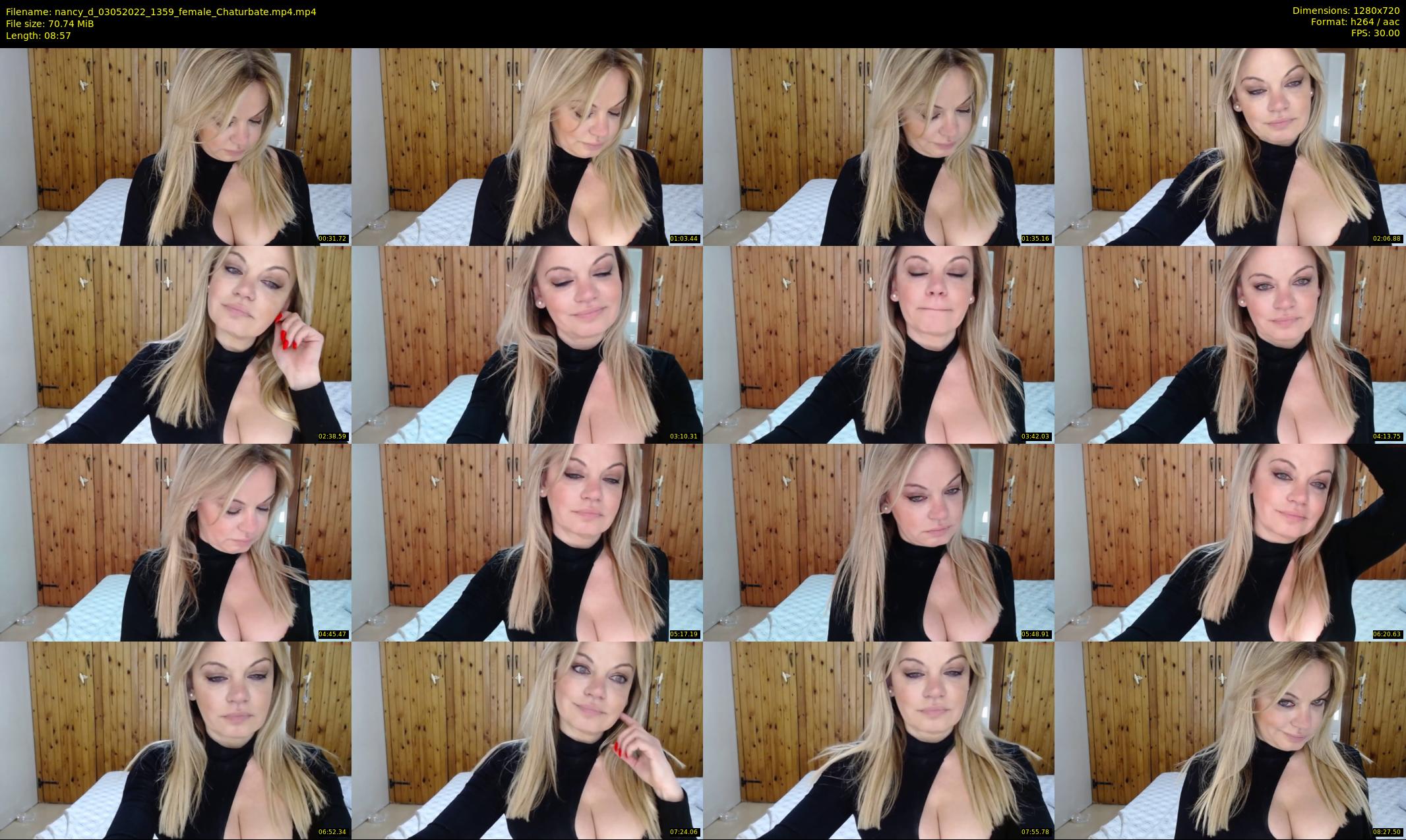 nancy_d — 9 minute Chaturbate female cam show recording, 720p, May 3, 2022