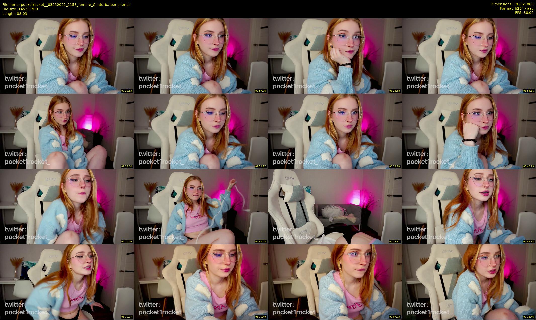 pocketrocket_ — 9 minute Chaturbate female cam show recording, 1080p, May 3, 2022