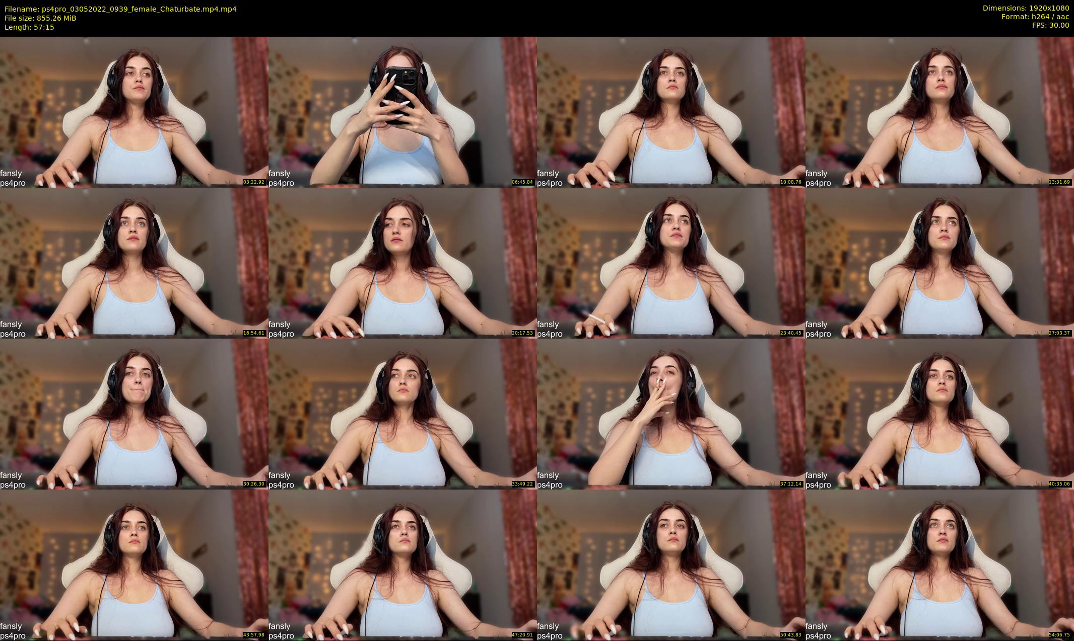 ps4pro — 58 minute Chaturbate female cam show recording, 1080p, May 3, 2022