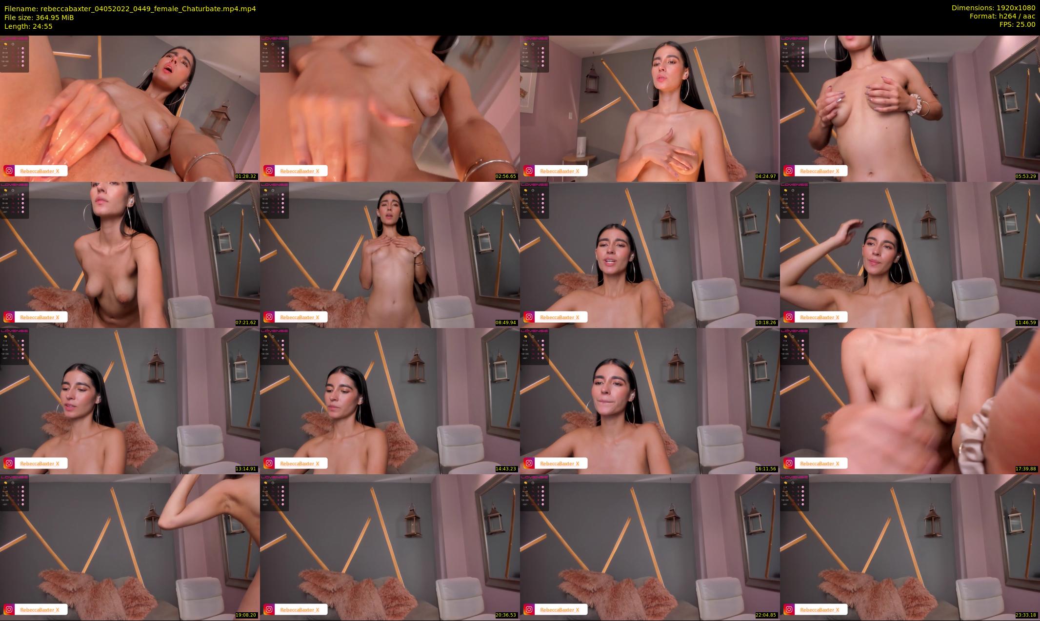 rebeccabaxter — 25 minute Chaturbate female cam show recording, 1080p, May 4, 2022