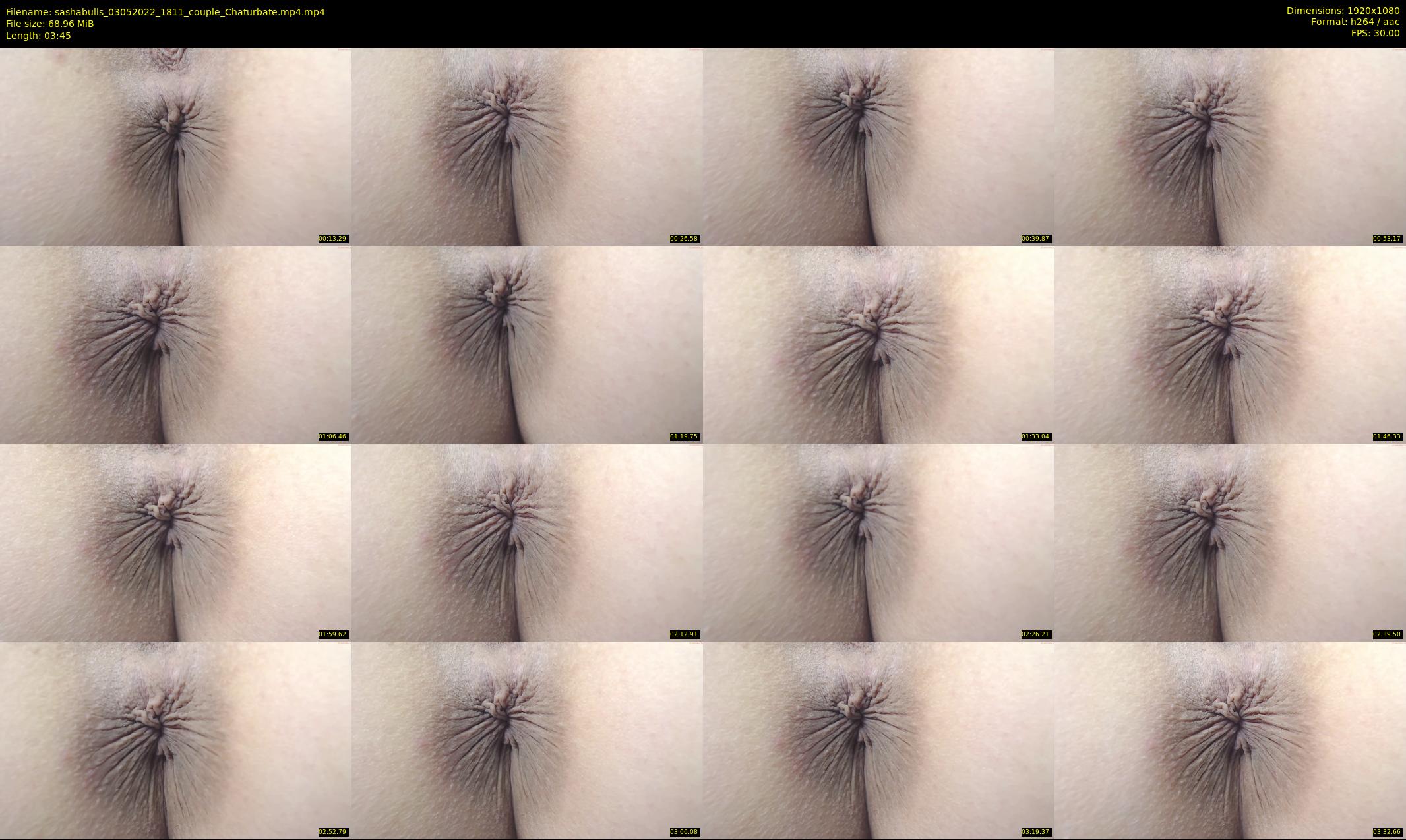 sashabulls — 4 minute Chaturbate couple cam show recording, 1080p, May 3, 2022