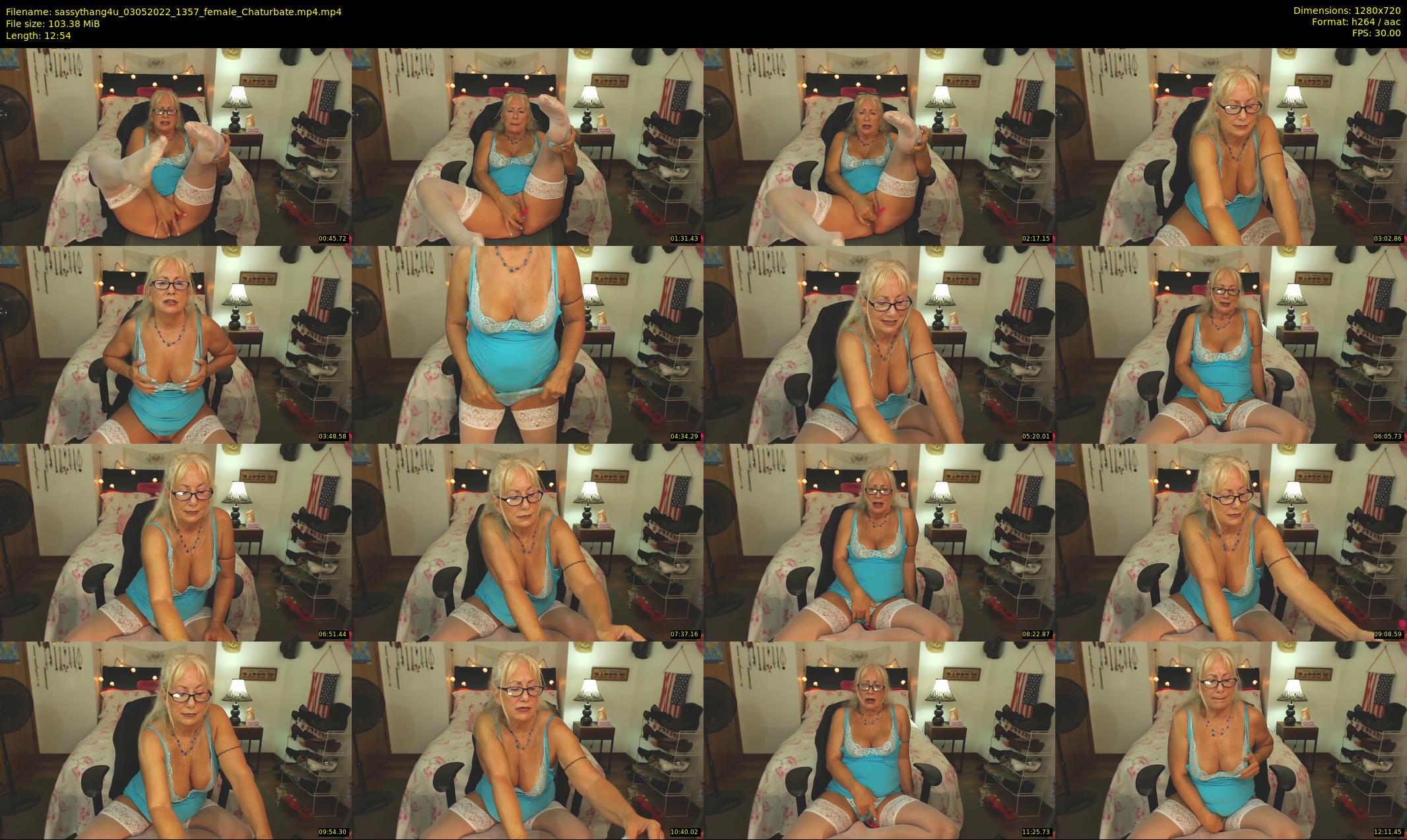 sassythang4u — 13 minute Chaturbate female cam show recording, 720p, May 3, 2022