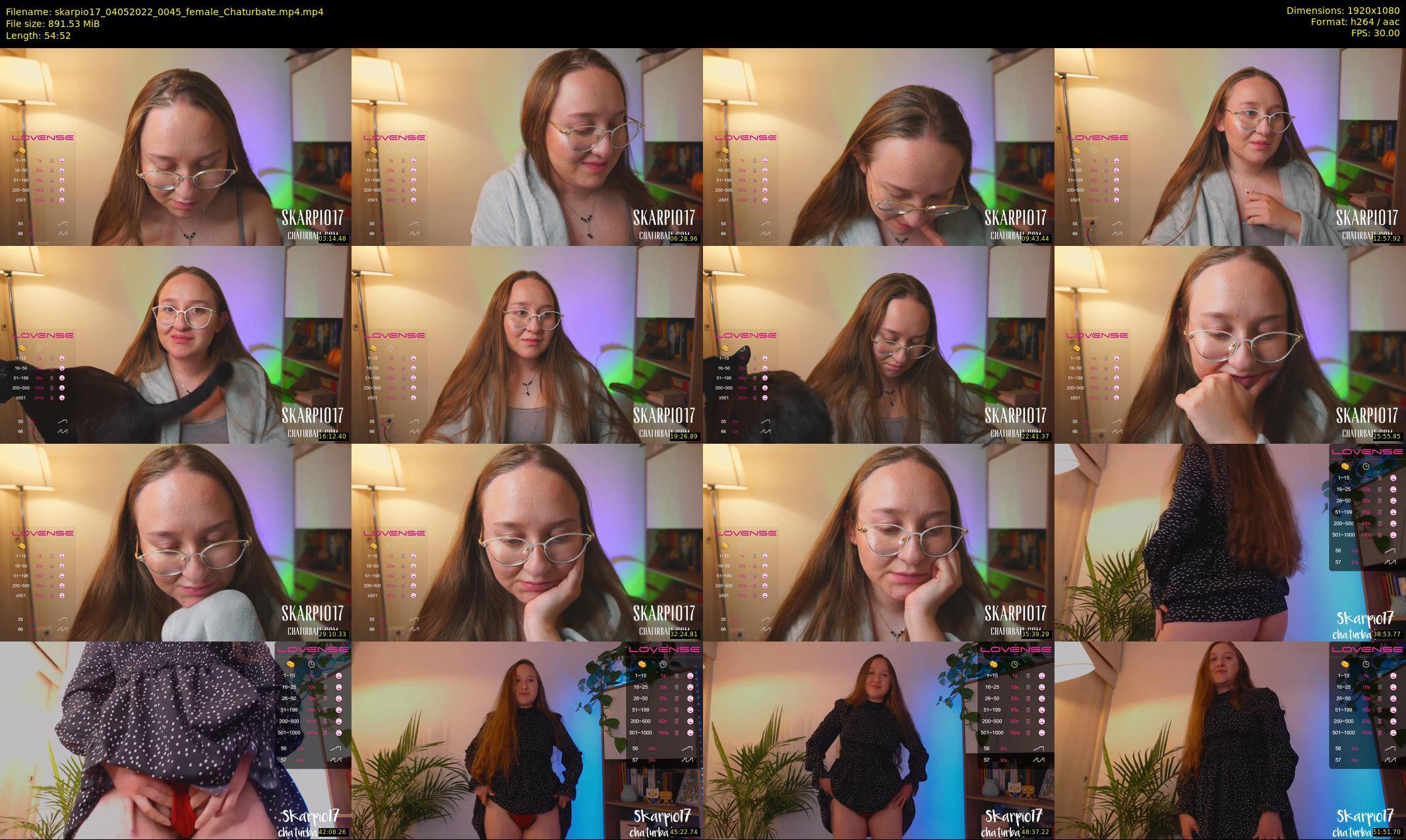 skarpio17 — 55 minute Chaturbate female cam show recording, 1080p, May 4, 2022