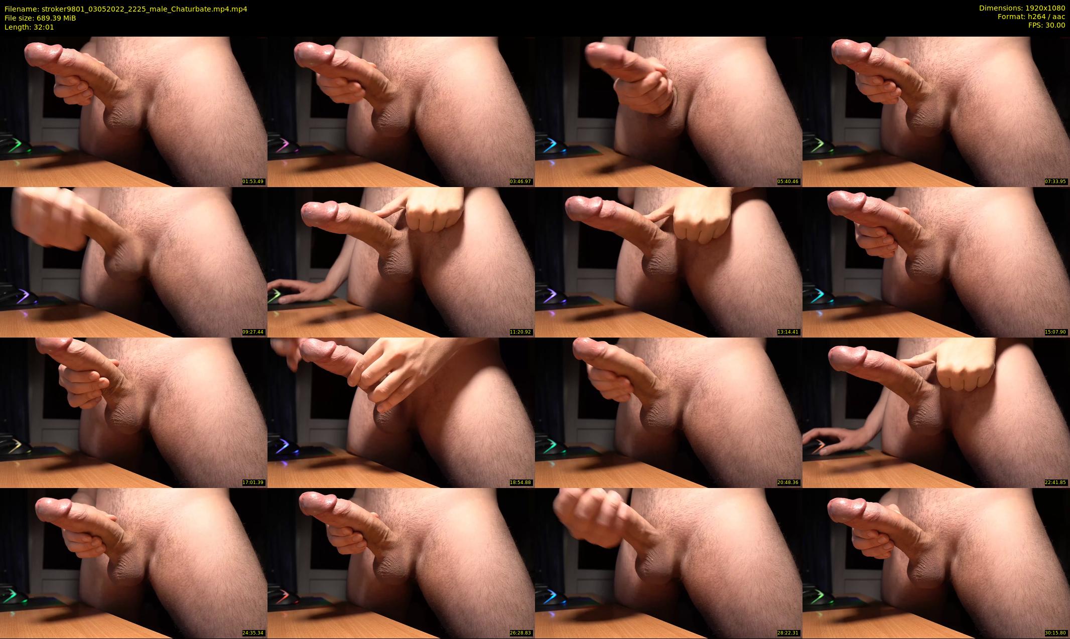 stroker9801 — 33 minute Chaturbate male cam show recording, 1080p, May 3, 2022