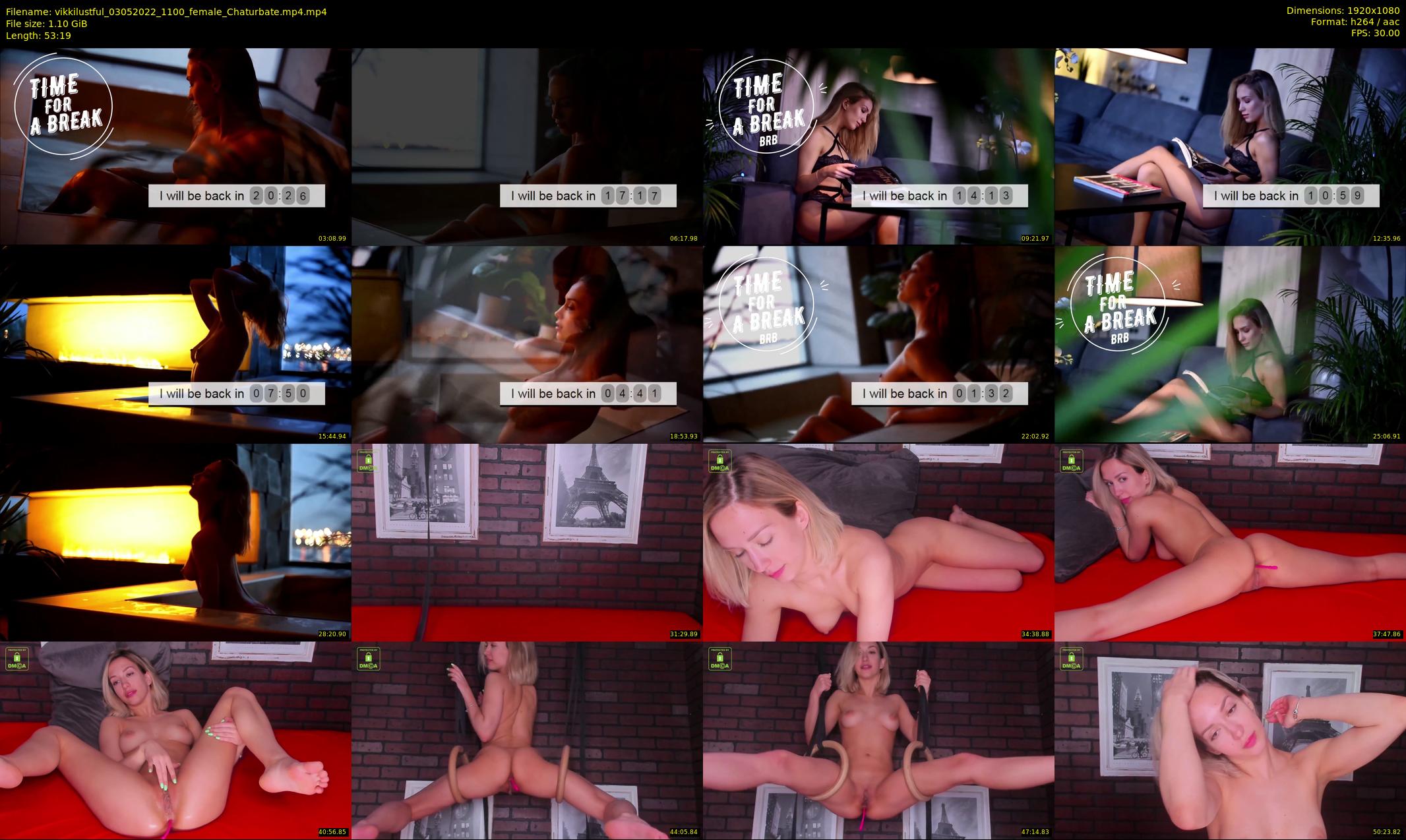 vikkilustful — 54 minute Chaturbate female cam show recording, 1080p, May 3, 2022