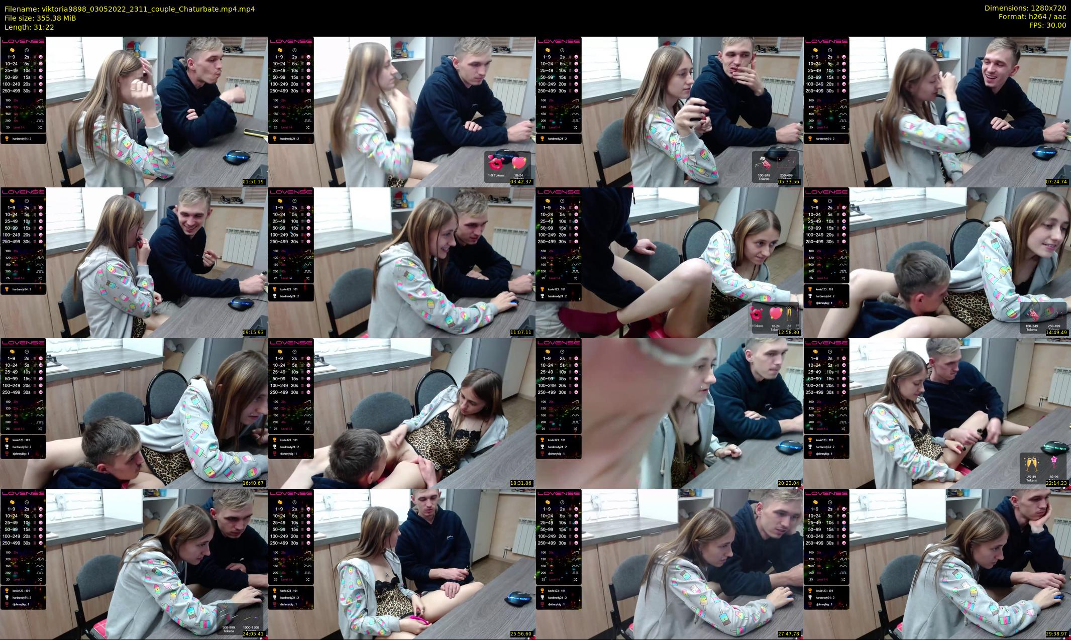viktoria9898 — 32 minute Chaturbate couple cam show recording, 720p, May 3, 2022