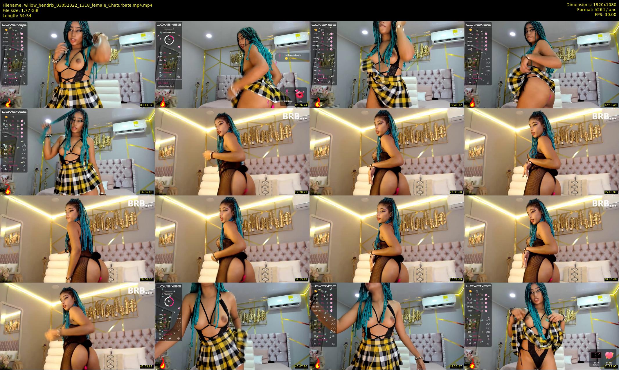 willow_hendrix — 55 minute Chaturbate female cam show recording, 1080p, May 3, 2022