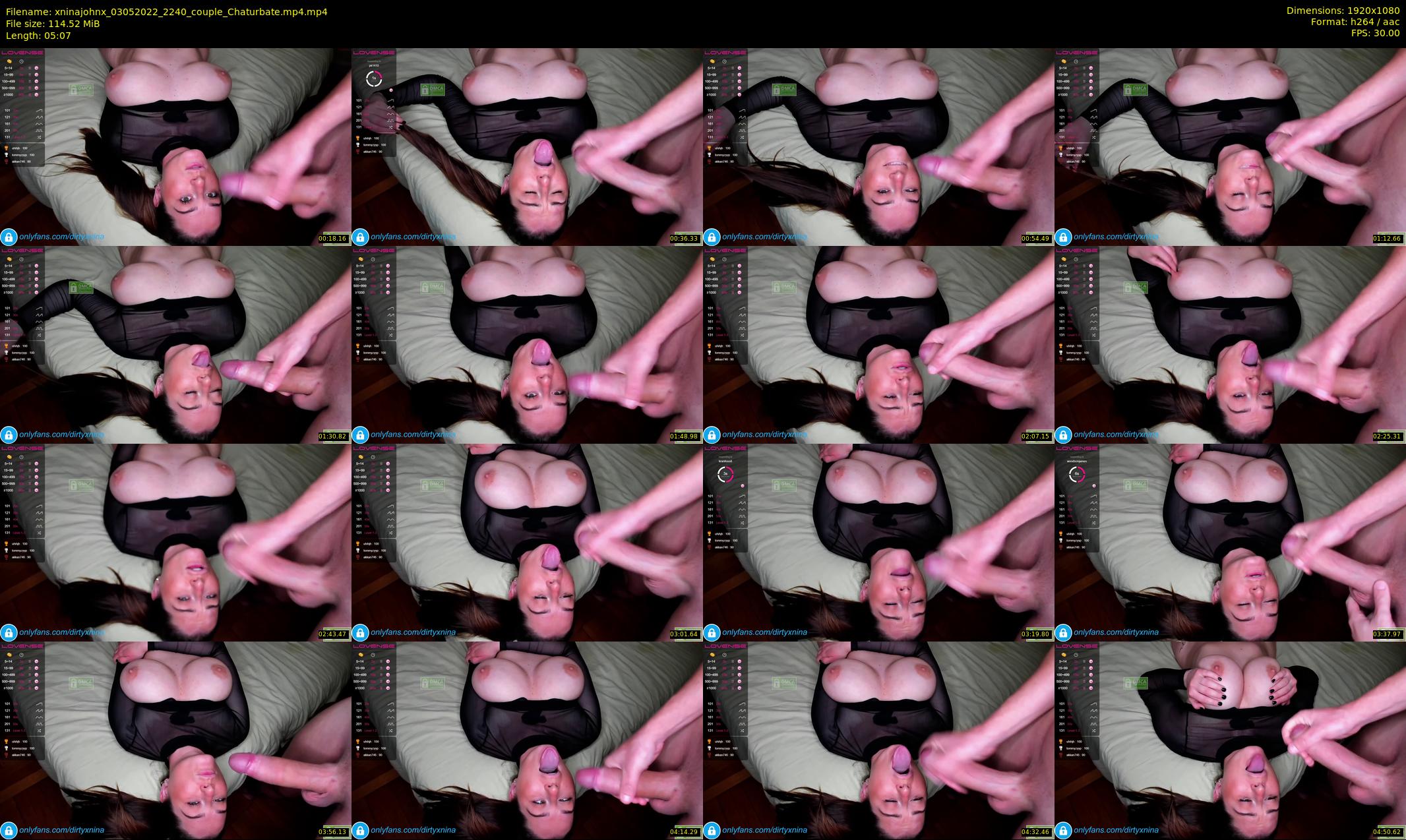 xninajohnx — 6 minute Chaturbate couple cam show recording, 1080p, May 3, 2022