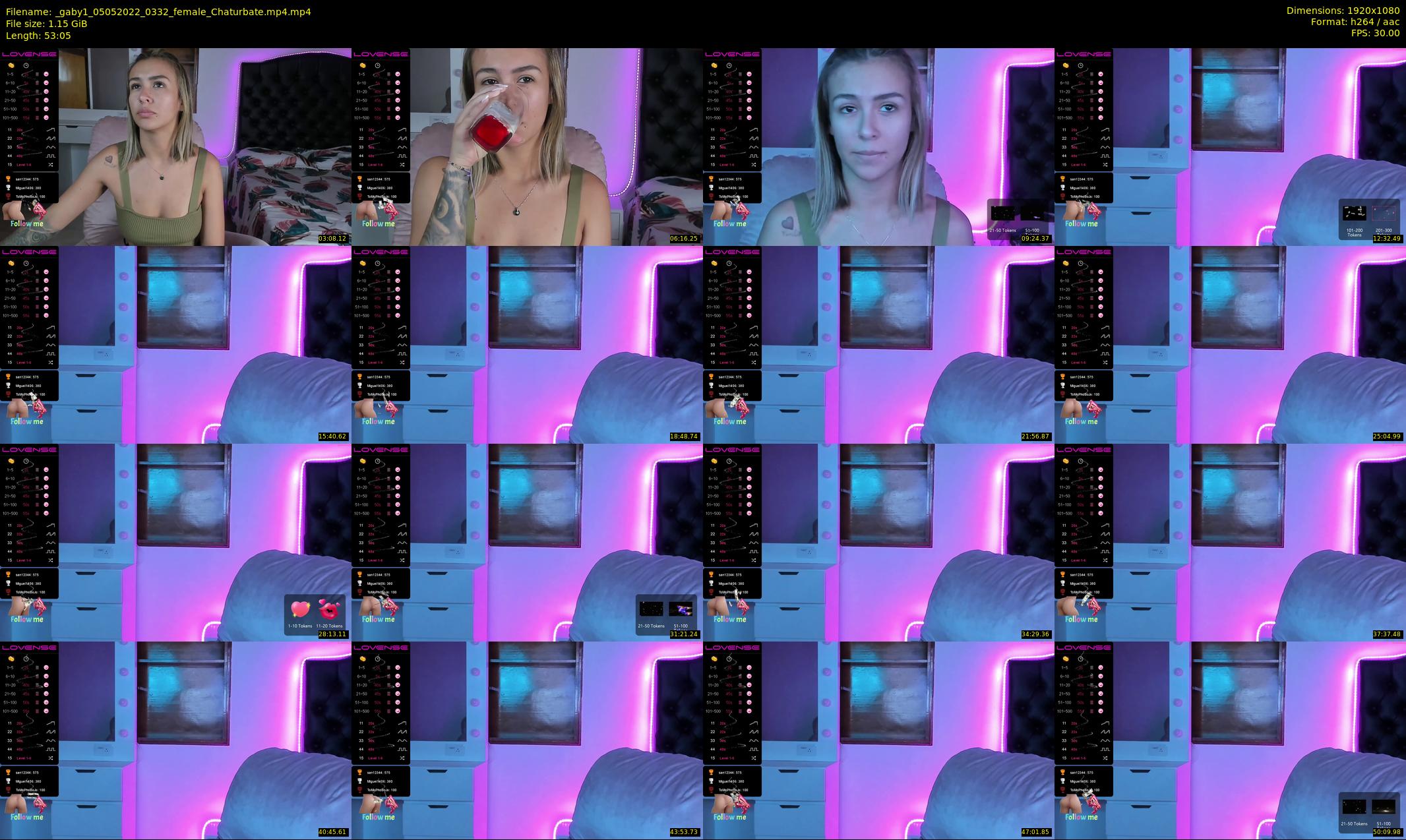 _gaby1 — 54 minute Chaturbate female cam show recording, 1080p, May 5, 2022