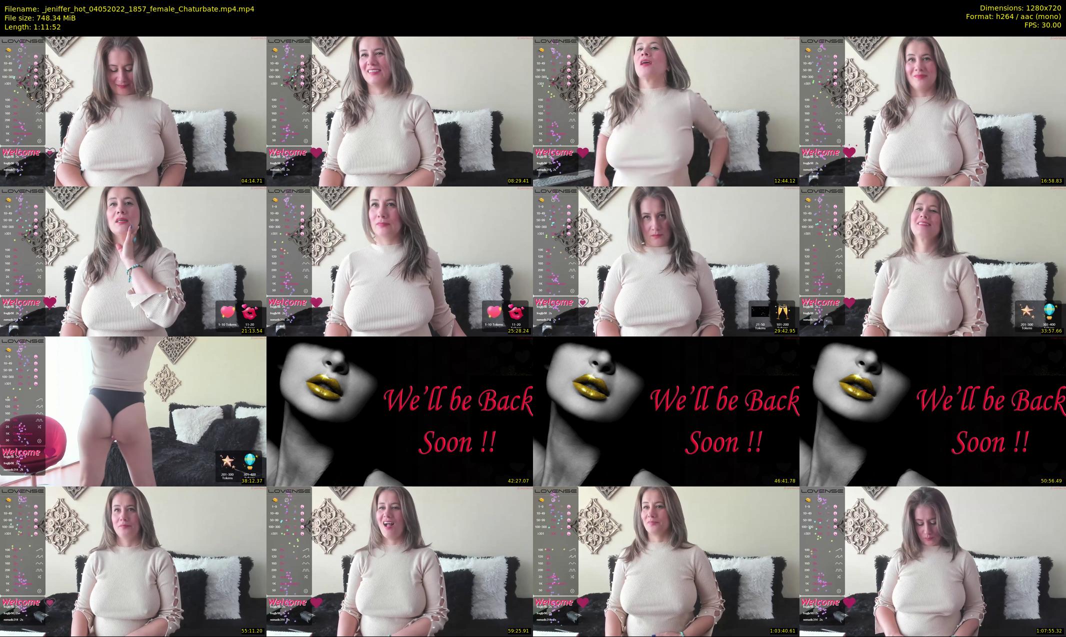 _jeniffer_hot — 72 minute Chaturbate female cam show recording, 720p, May 4, 2022