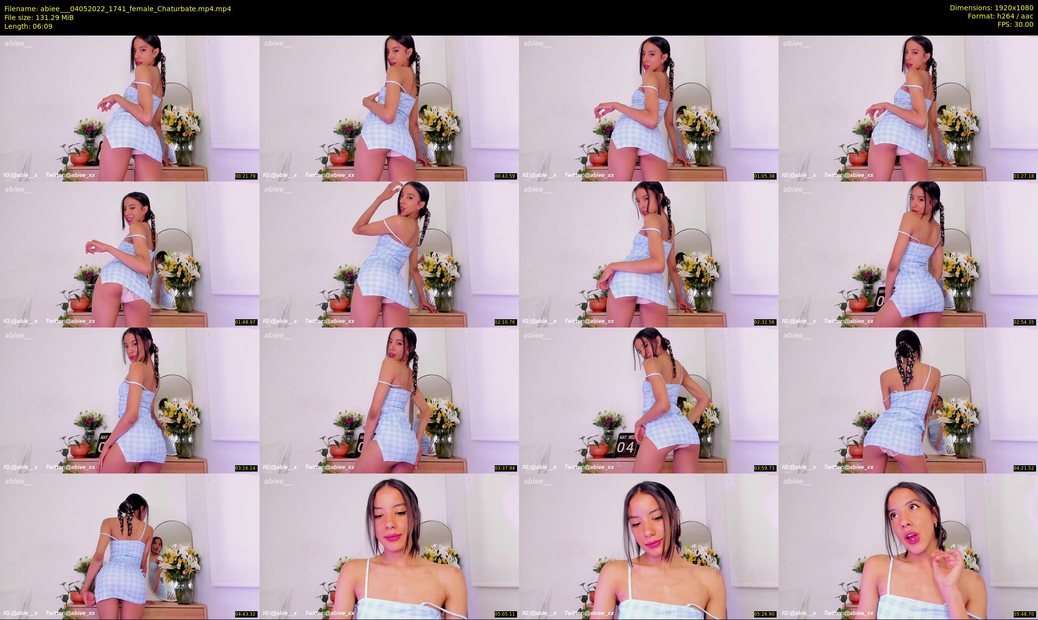 abiee__ — 7 minute Chaturbate female cam show recording, 1080p, May 4, 2022