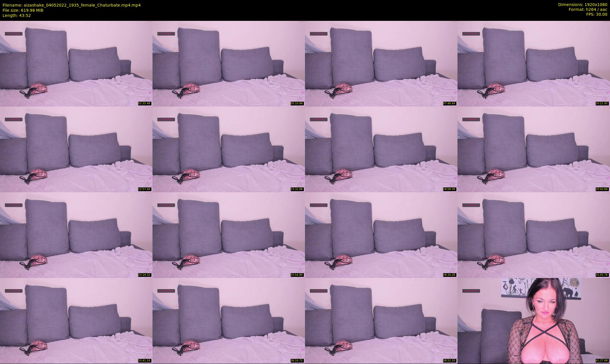 aizashake — 44 minute Chaturbate female cam show recording, 1080p, May 4, 2022