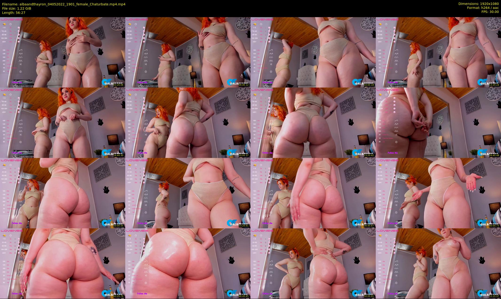 albaandthayron — 57 minute Chaturbate couple cam show recording, 1080p, May 4, 2022