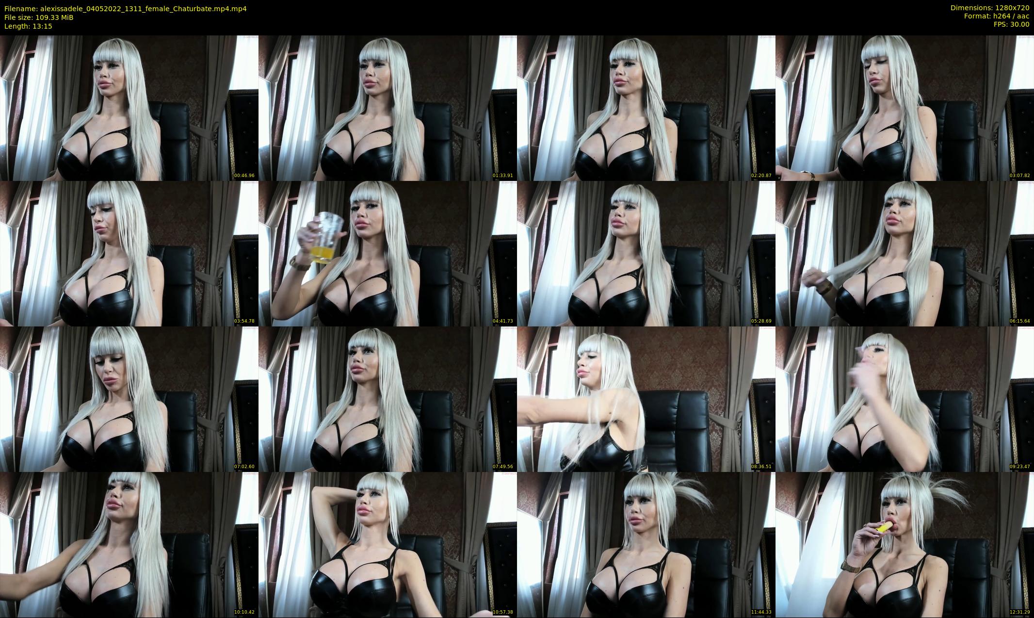alexissadele — 14 minute Chaturbate female cam show recording, 720p, May 4, 2022