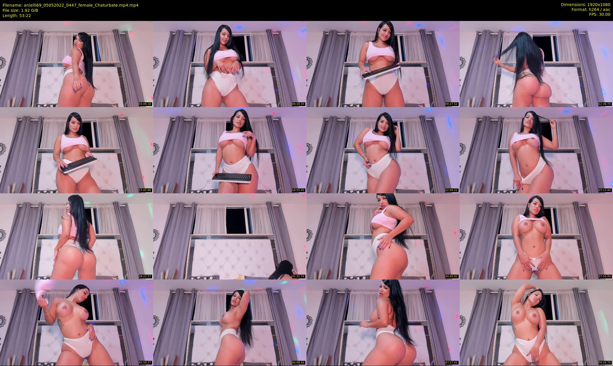 anielli69 — 54 minute Chaturbate female cam show recording, 1080p, May 5, 2022