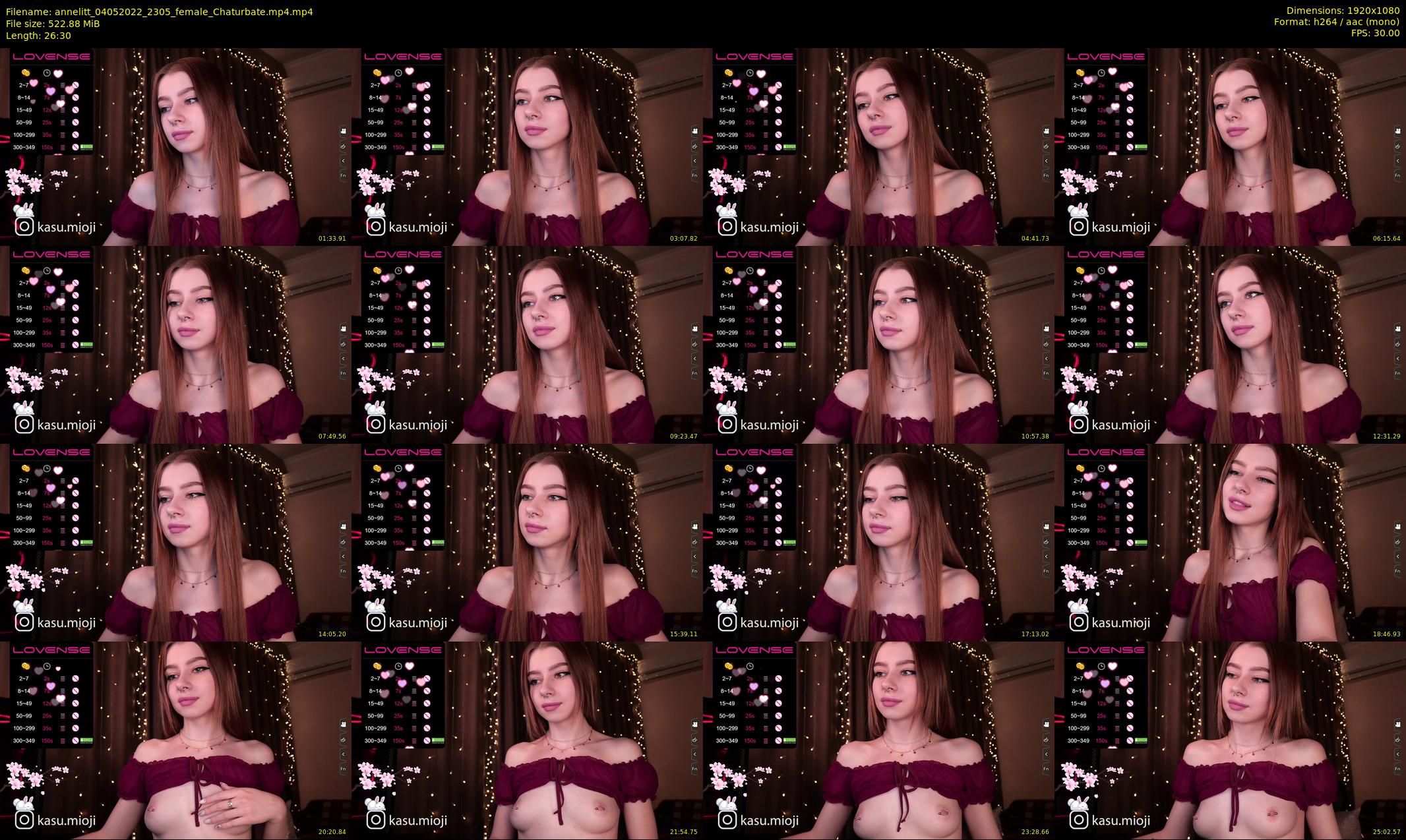 annelitt — 27 minute Chaturbate female cam show recording, 1080p, May 4, 2022