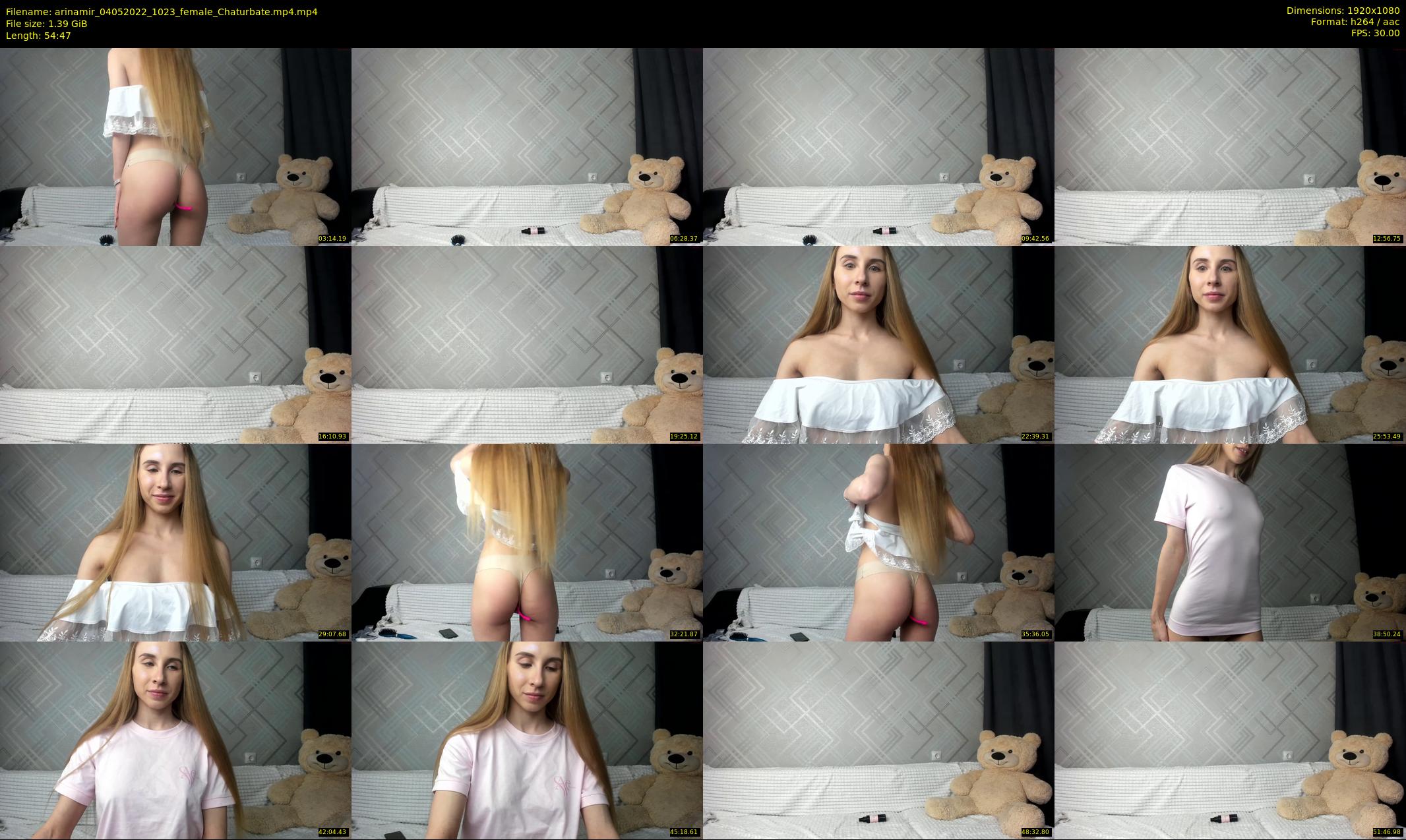 arinamir — 55 minute Chaturbate female cam show recording, 1080p, May 4, 2022