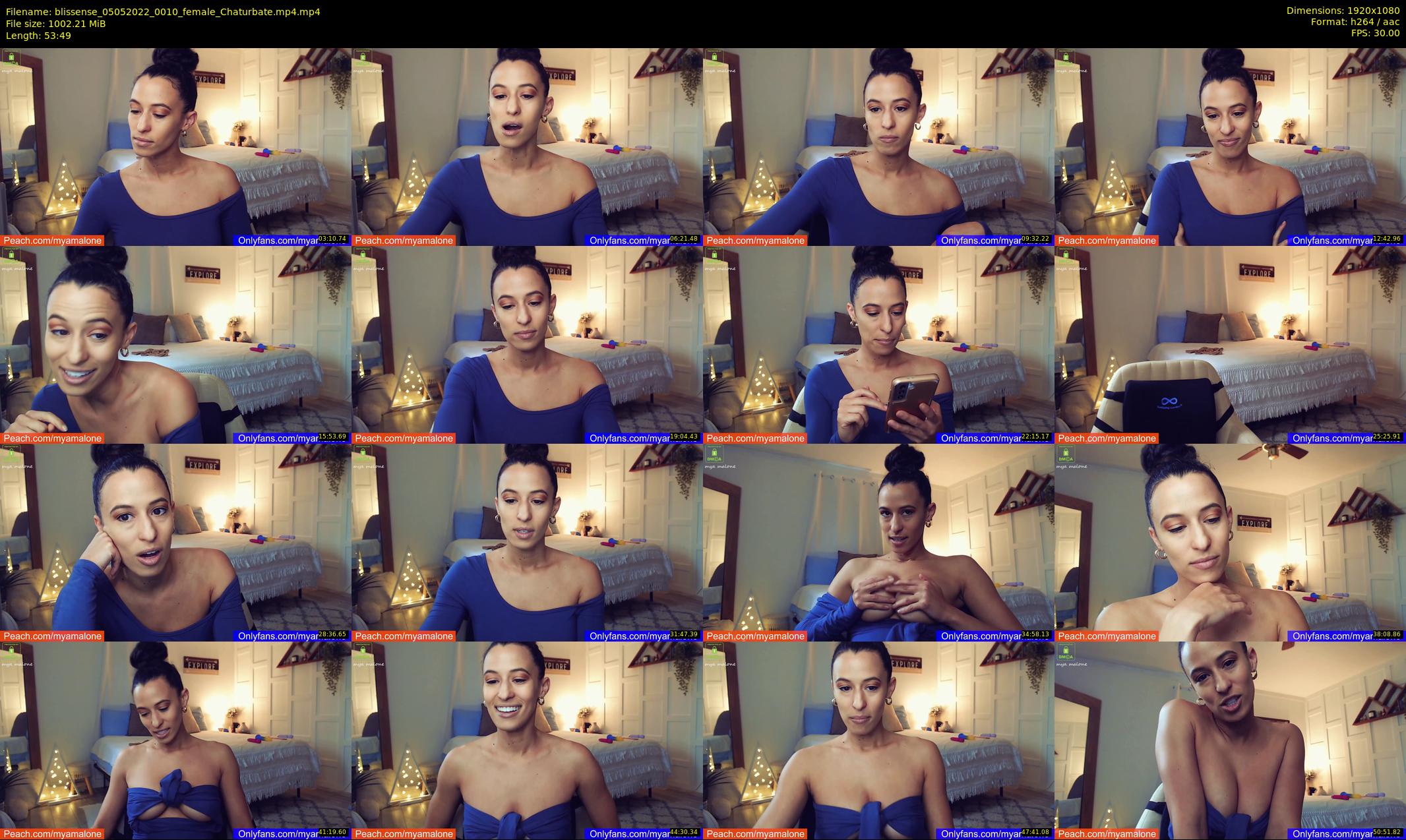 blissense — 54 minute Chaturbate female cam show recording, 1080p, May 5, 2022