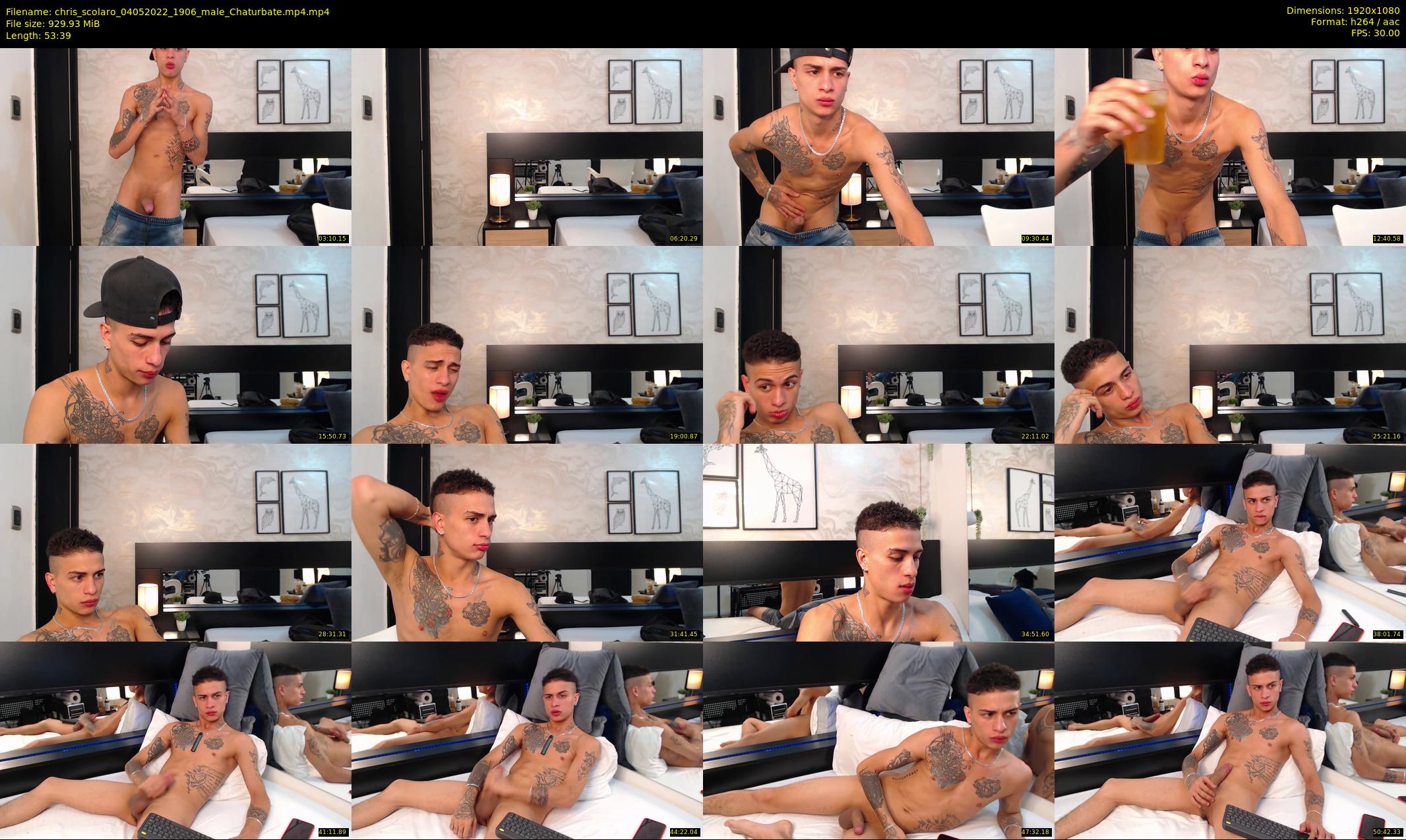 chris_scolaro — 54 minute Chaturbate male cam show recording, 1080p, May 4, 2022