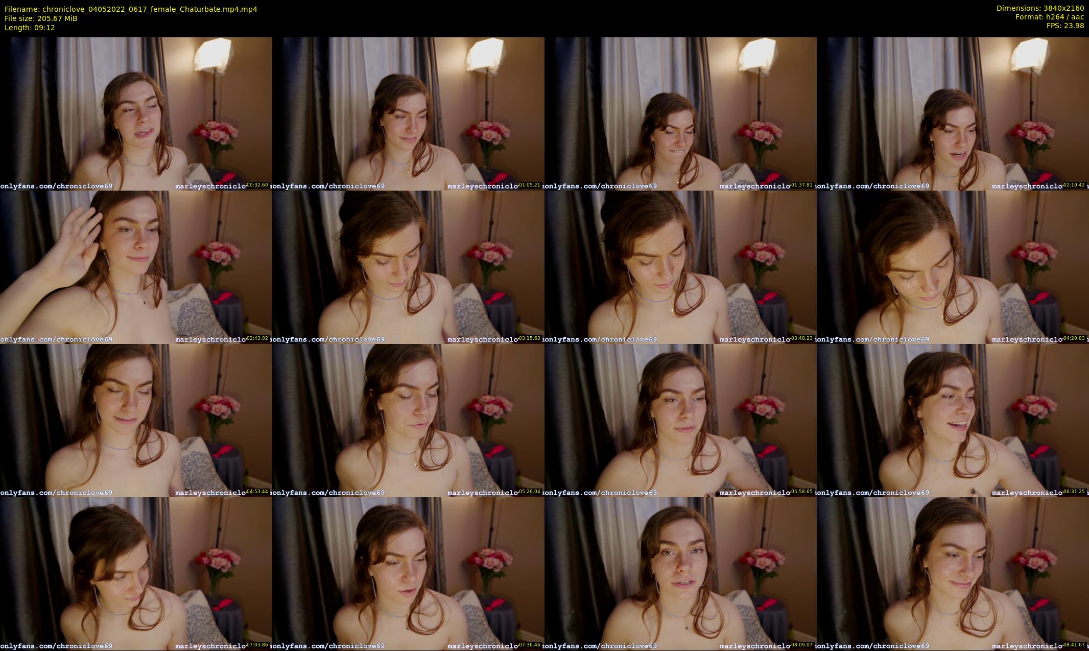 chroniclove — 10 minute Chaturbate female cam show recording, 4K, May 4, 2022
