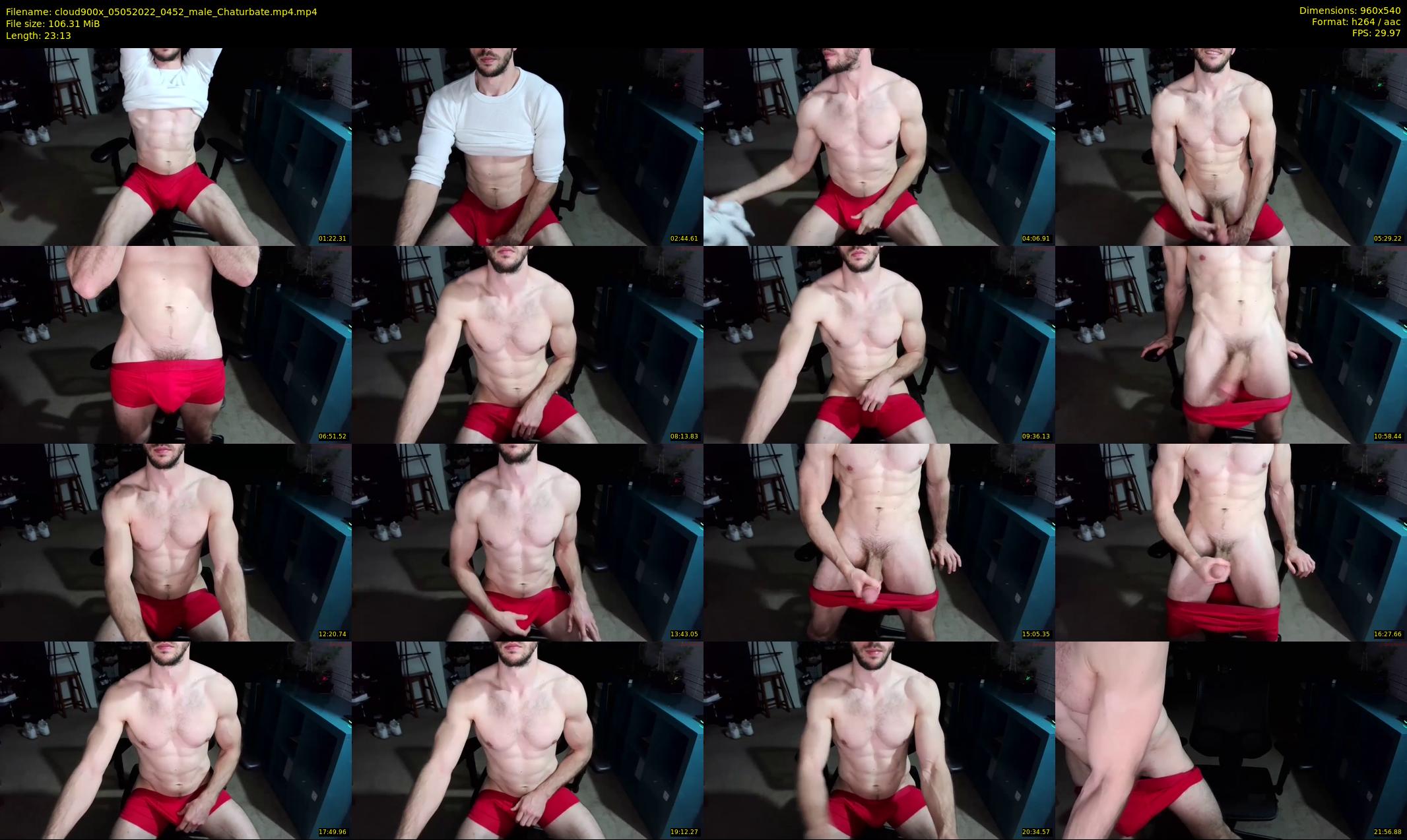 cloud900x — 24 minute Chaturbate male cam show recording, 480p, May 5, 2022