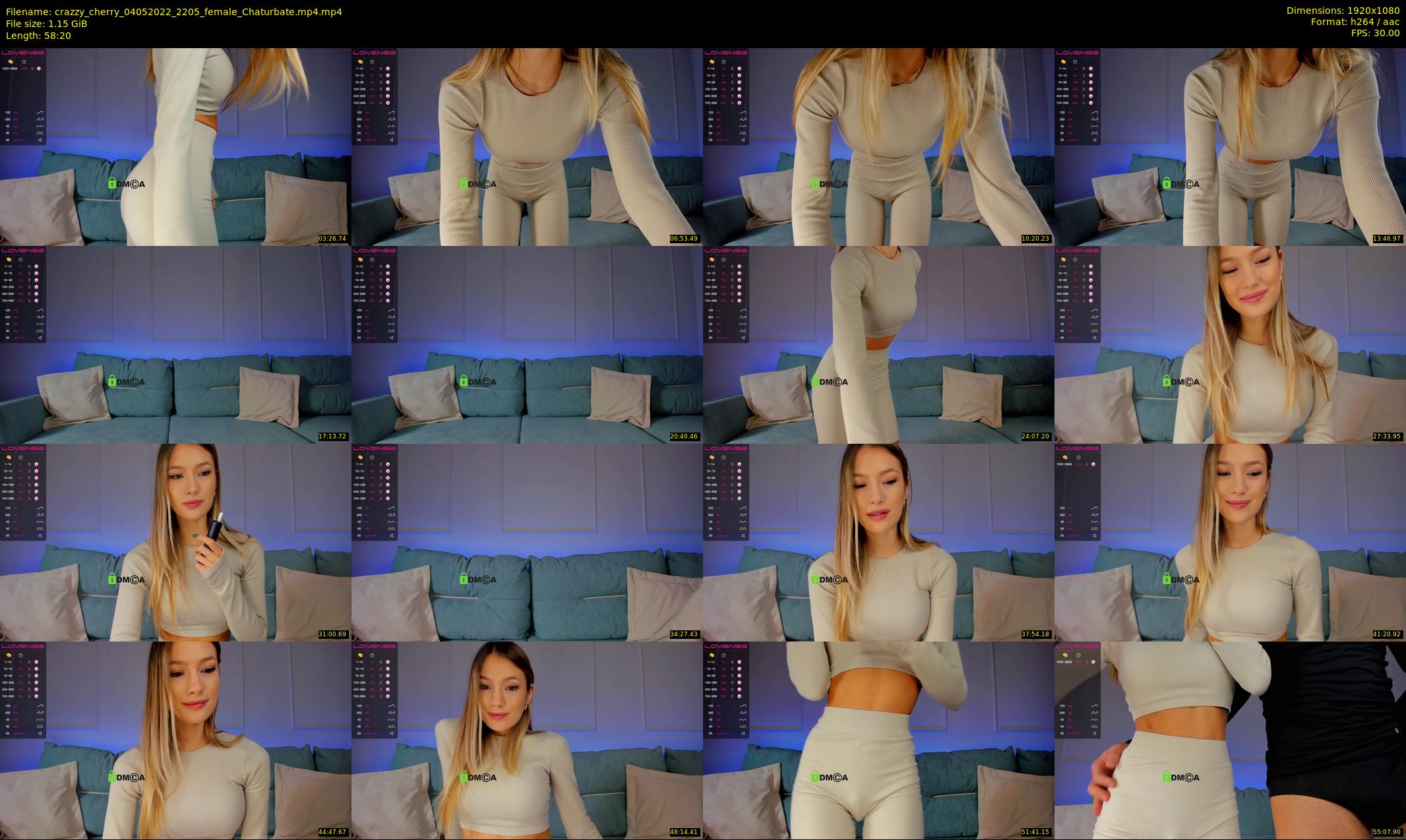 crazzy_cherry — 59 minute Chaturbate female cam show recording, 1080p, May 4, 2022