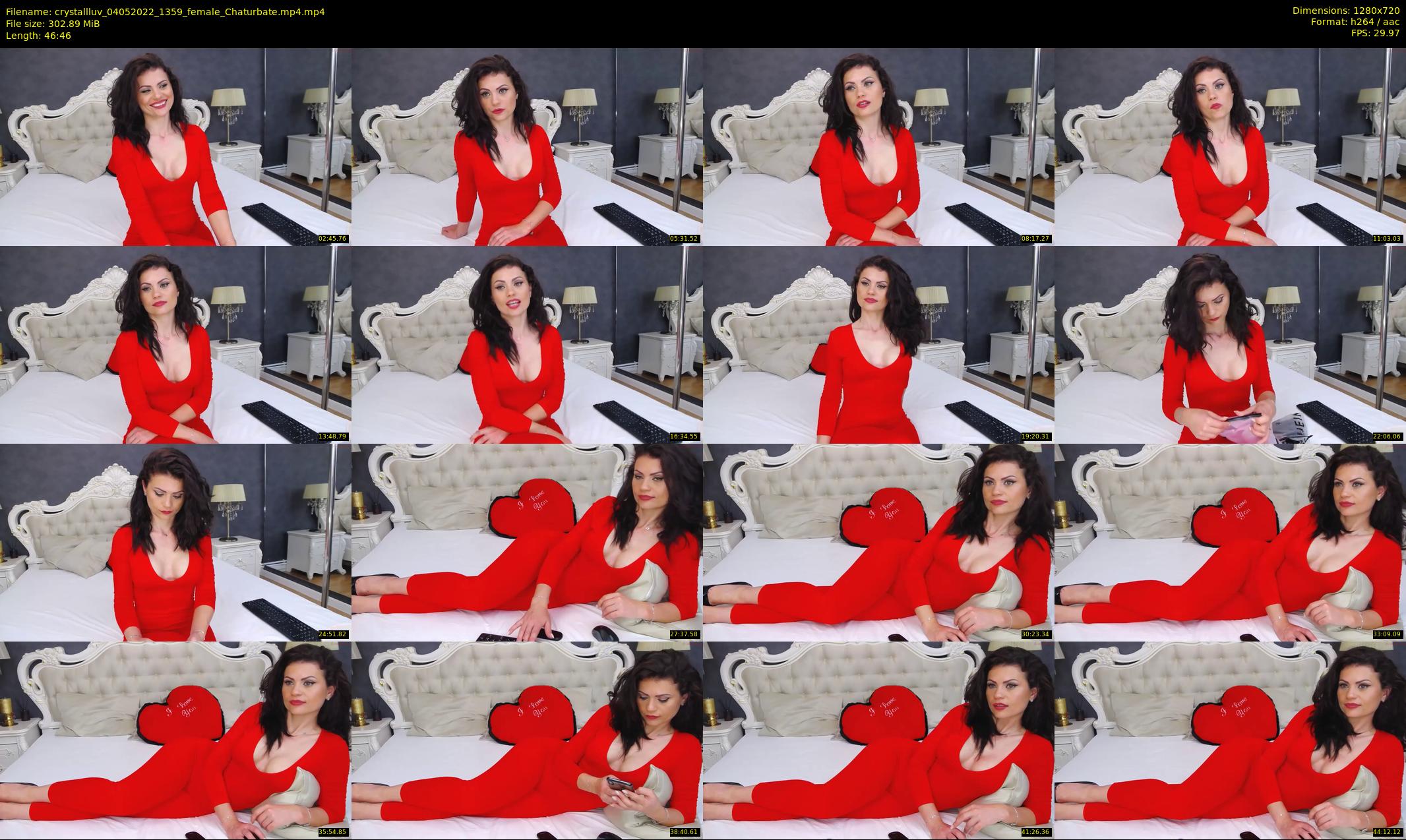 crystallluv — 47 minute Chaturbate female cam show recording, 720p, May 4, 2022