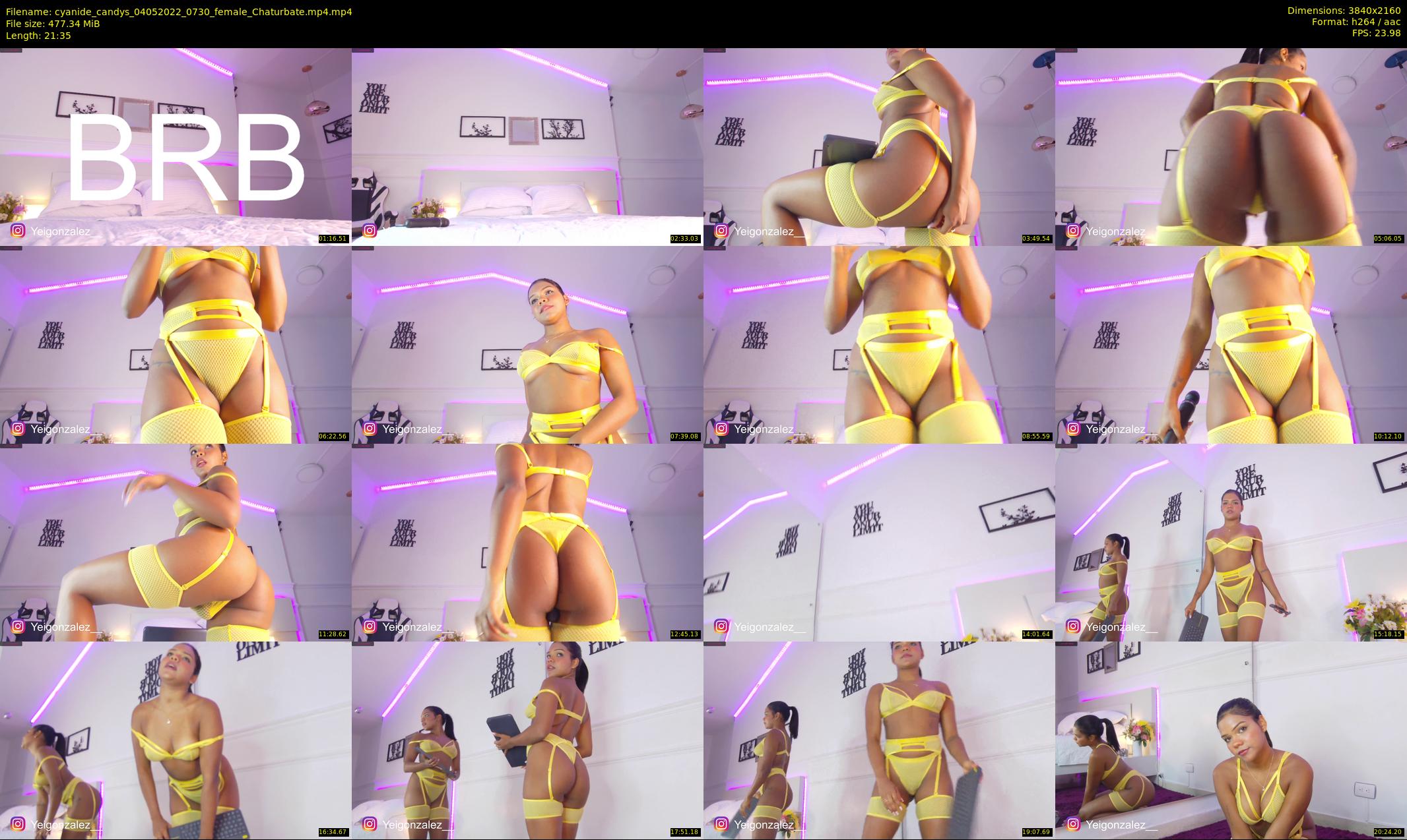 cyanide_candys — 22 minute Chaturbate female cam show recording, 4K, May 4, 2022