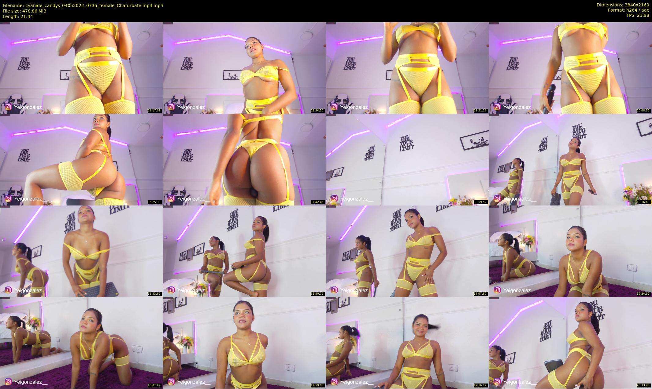 cyanide_candys — 22 minute Chaturbate female cam show recording, 4K, May 4, 2022