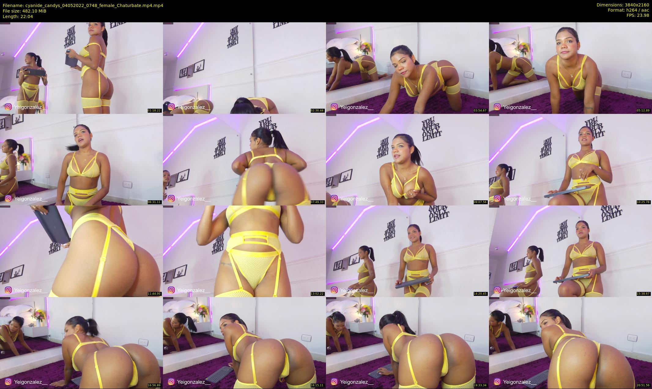 cyanide_candys — 23 minute Chaturbate female cam show recording, 4K, May 4, 2022