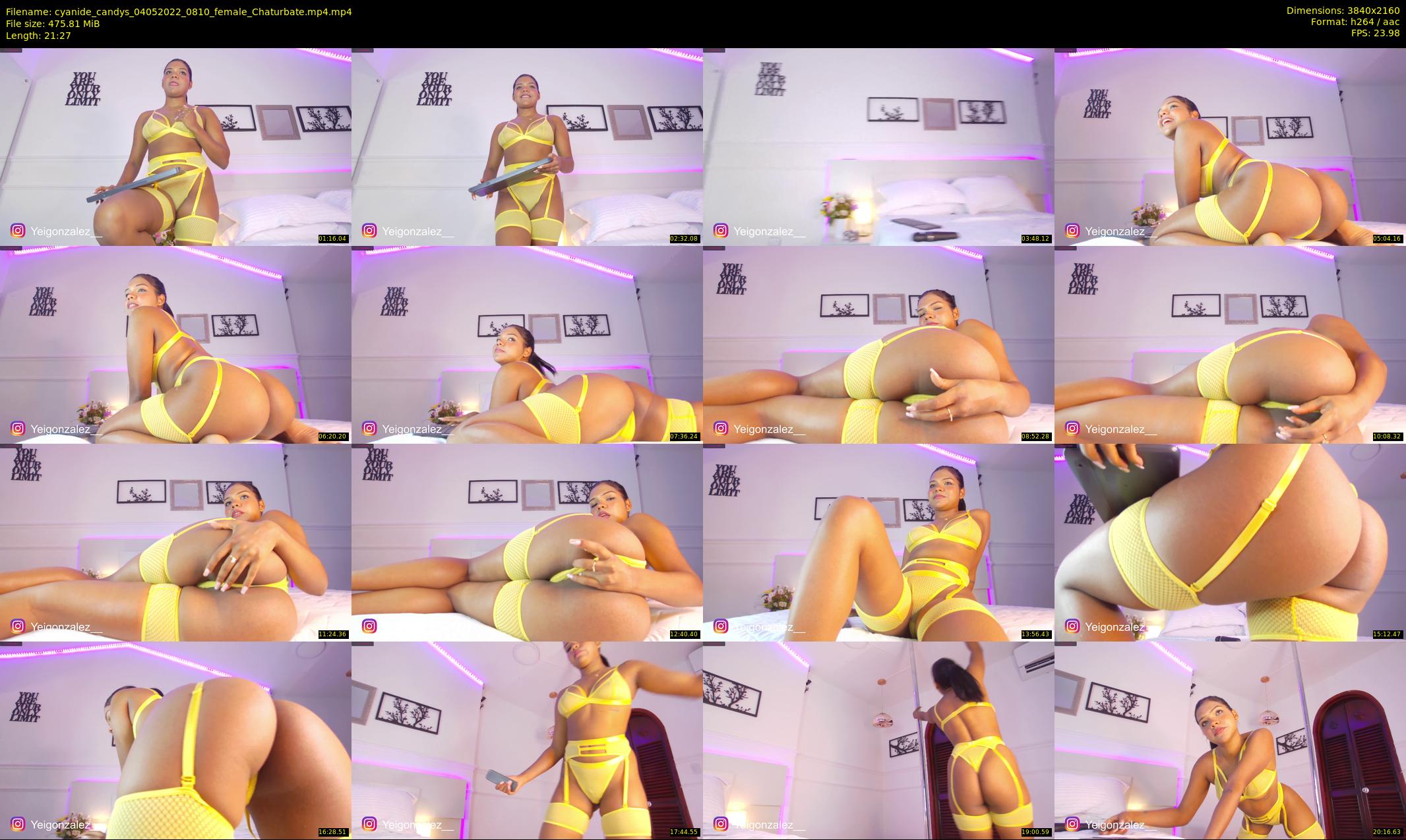 cyanide_candys — 22 minute Chaturbate female cam show recording, 4K, May 4, 2022
