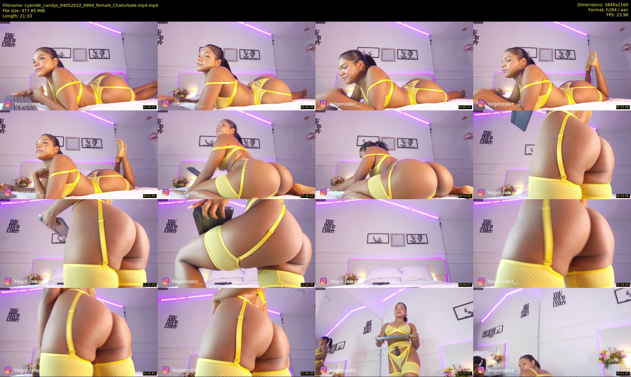 cyanide_candys — 22 minute Chaturbate female cam show recording, 4K, May 4, 2022