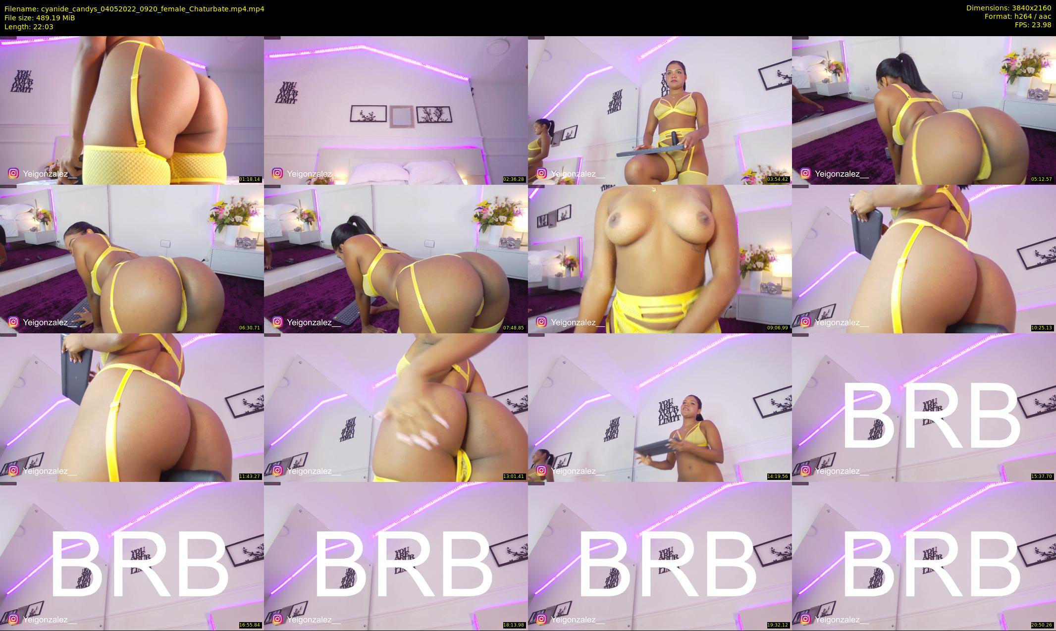 cyanide_candys — 23 minute Chaturbate female cam show recording, 4K, May 4, 2022