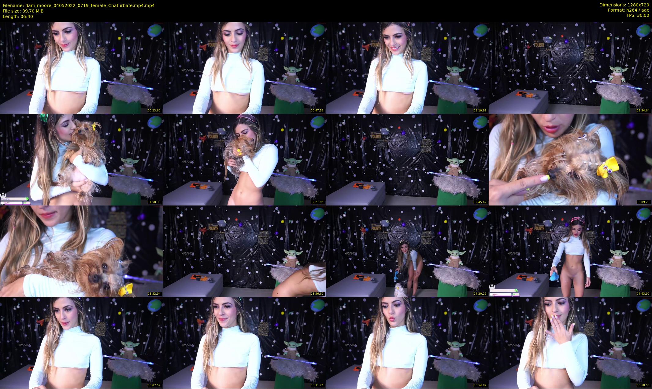 dani_moore — 7 minute Chaturbate female cam show recording, 720p, May 4, 2022