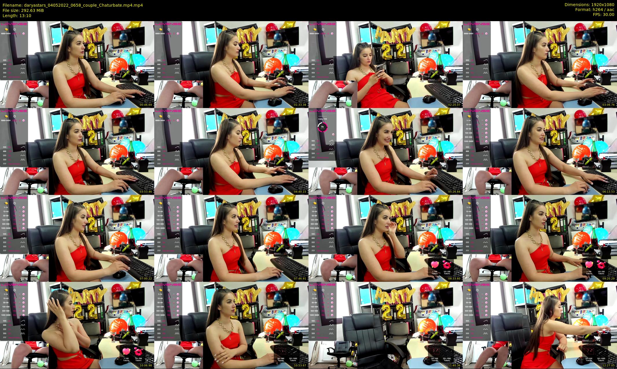 daryastars — 14 minute Chaturbate couple cam show recording, 1080p, May 4, 2022