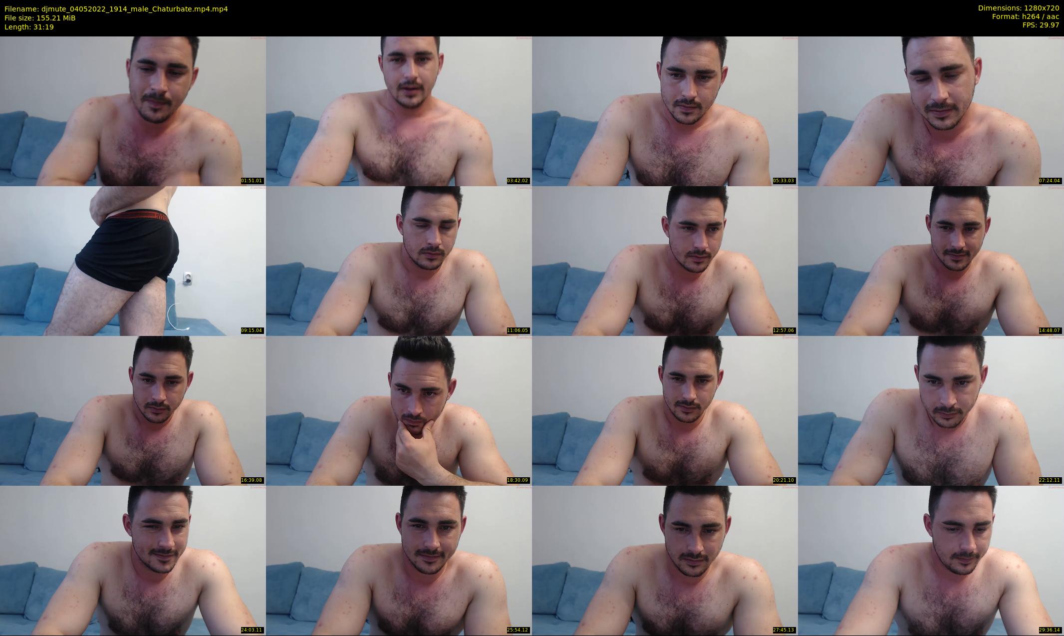djmute — 32 minute Chaturbate male cam show recording, 720p, May 4, 2022