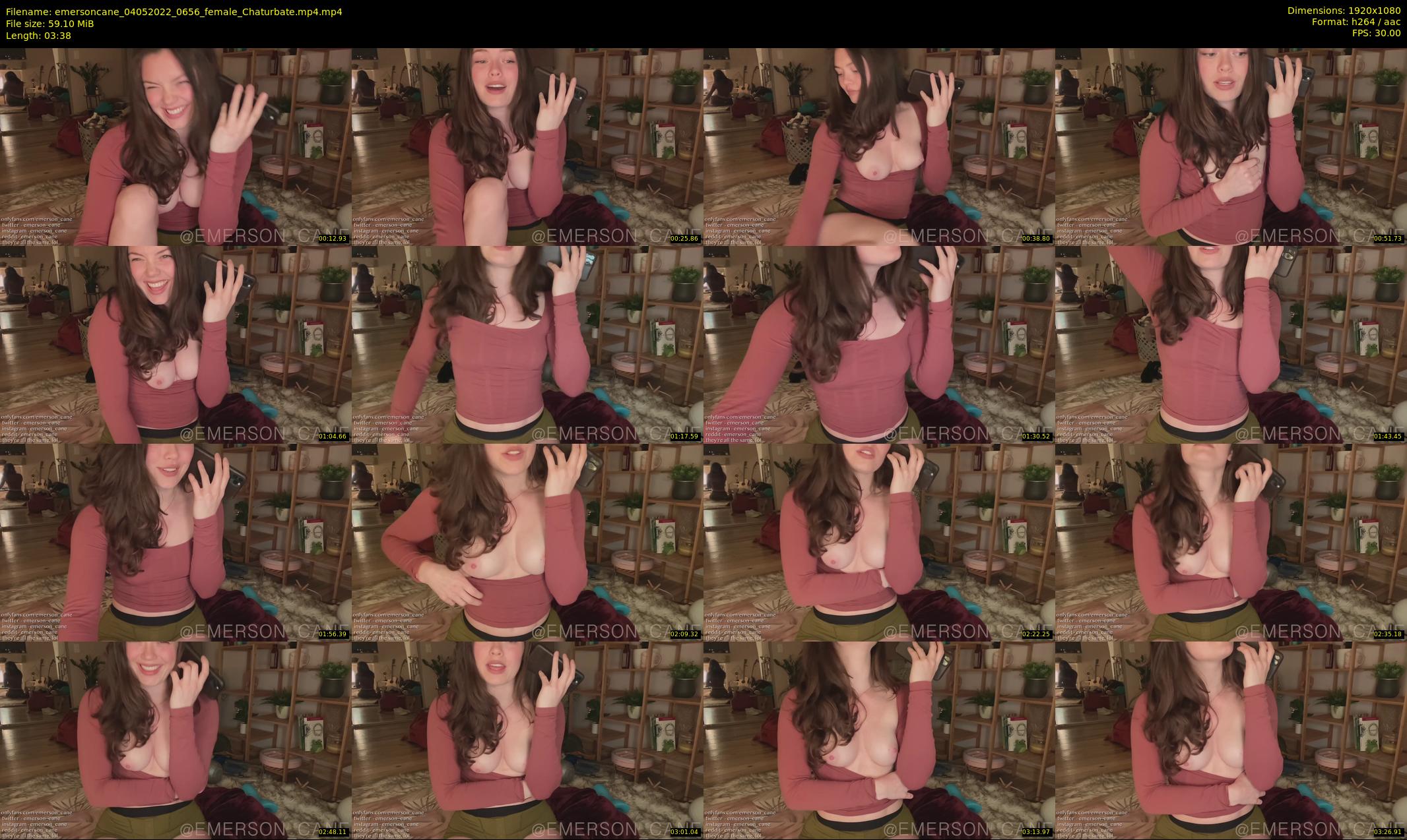 emersoncane — 4 minute Chaturbate female cam show recording, 1080p, May 4, 2022