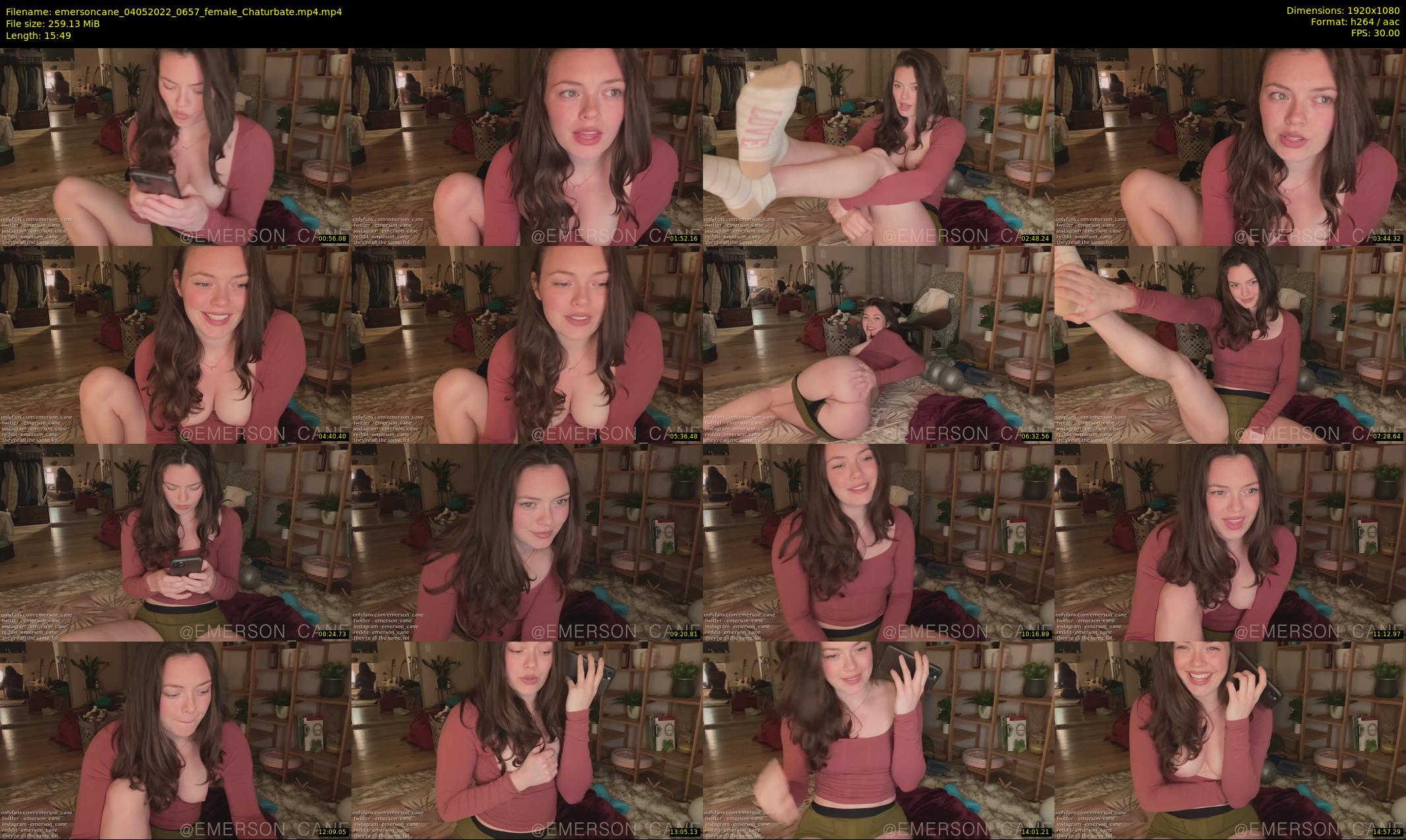 emersoncane — 16 minute Chaturbate female cam show recording, 1080p, May 4, 2022