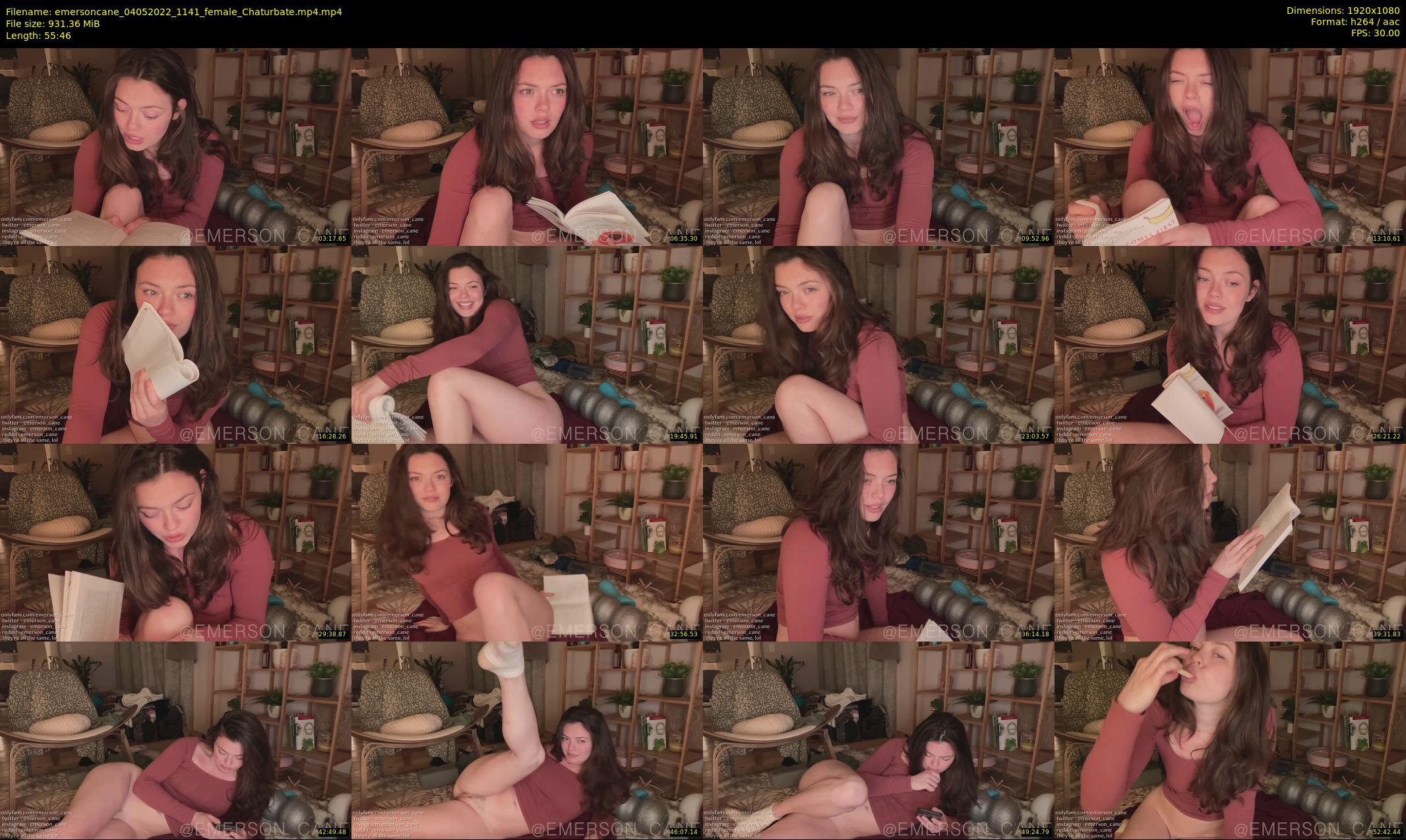 emersoncane — 56 minute Chaturbate female cam show recording, 1080p, May 4, 2022