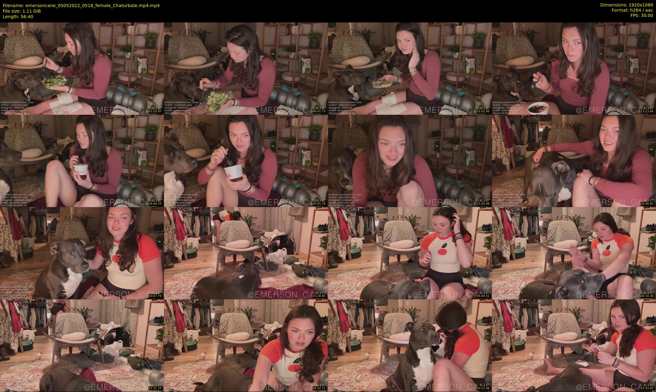 emersoncane — 57 minute Chaturbate female cam show recording, 1080p, May 5, 2022