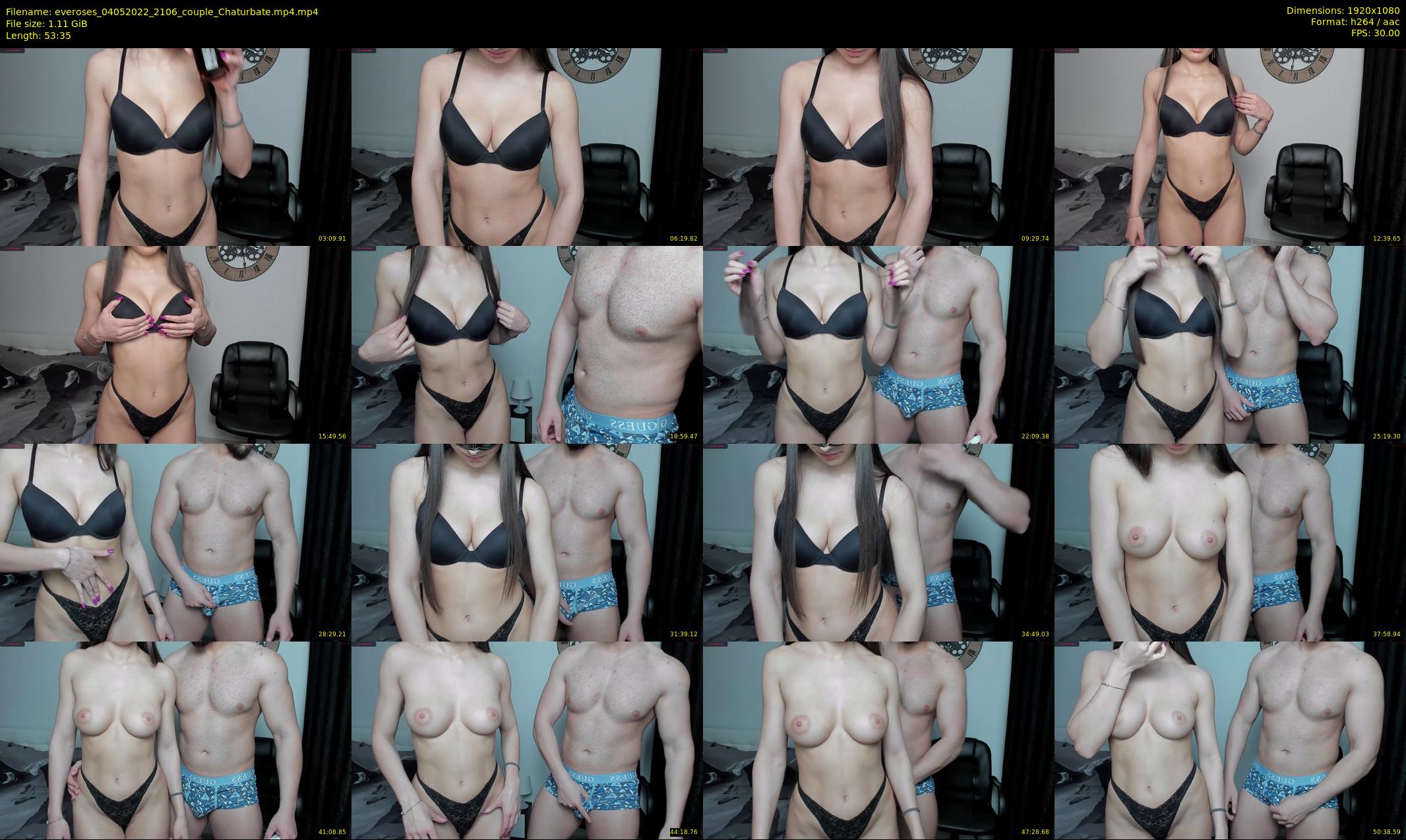 everoses — 54 minute Chaturbate couple cam show recording, 1080p, May 4, 2022