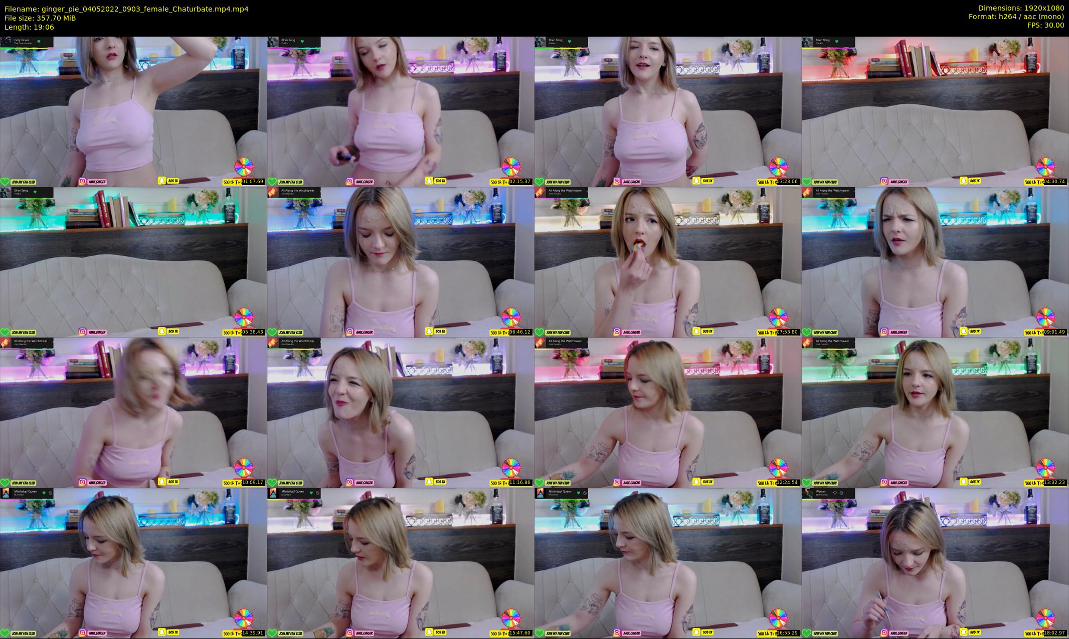ginger_pie — 20 minute Chaturbate female cam show recording, 1080p, May 4, 2022