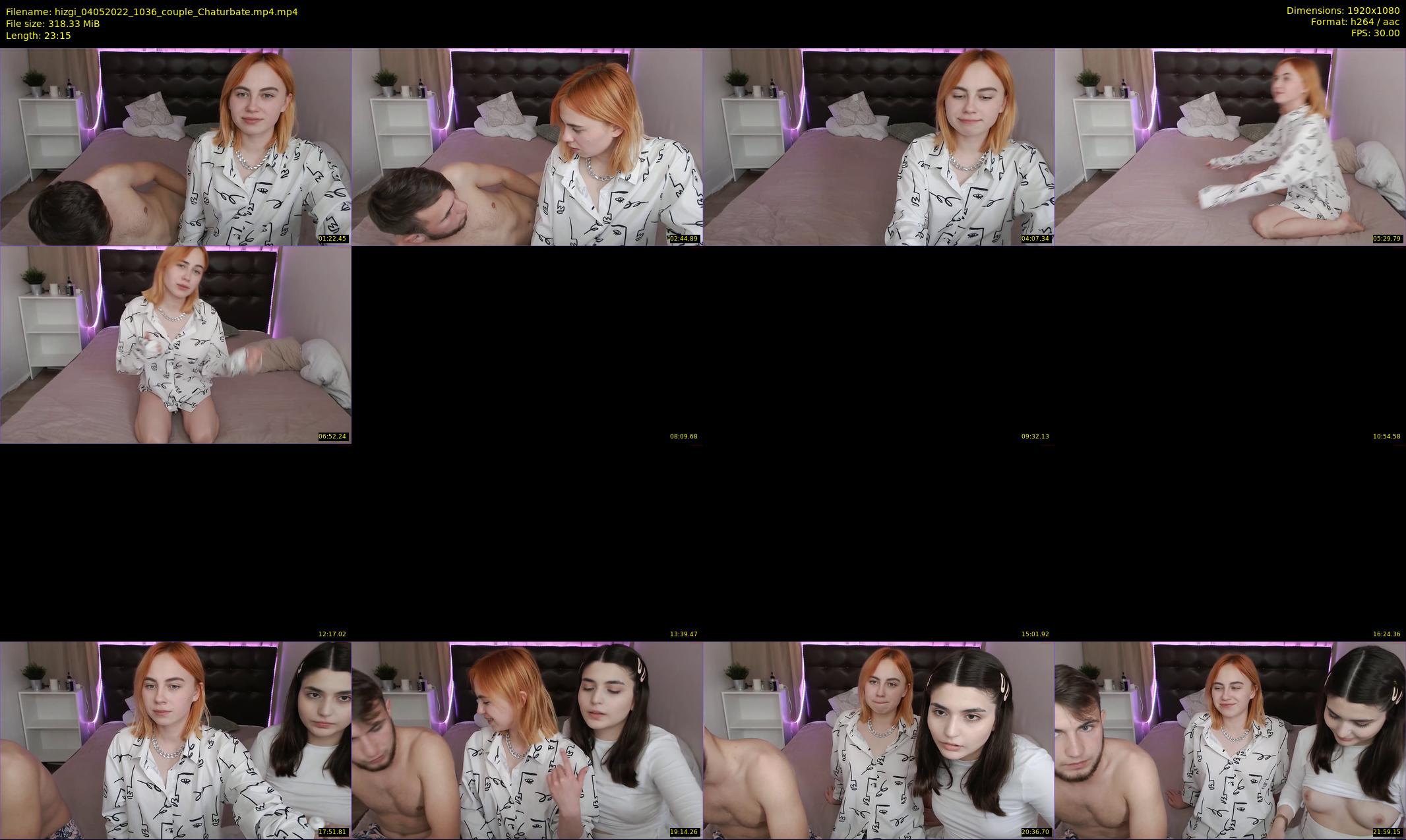 hizgi — 24 minute Chaturbate couple cam show recording, 1080p, May 4, 2022