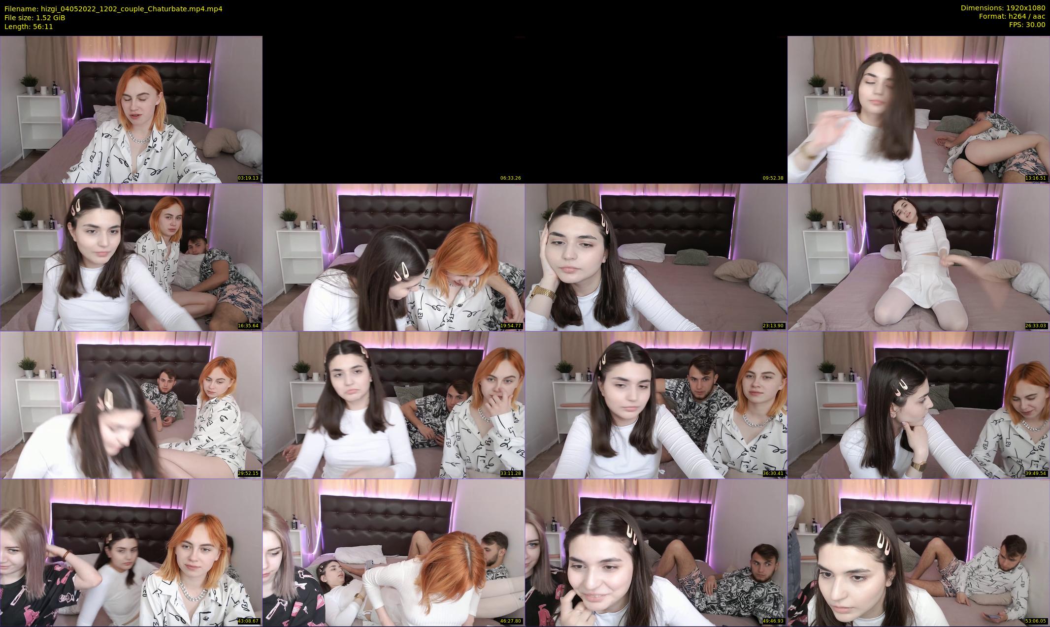 hizgi — 57 minute Chaturbate couple cam show recording, 1080p, May 4, 2022