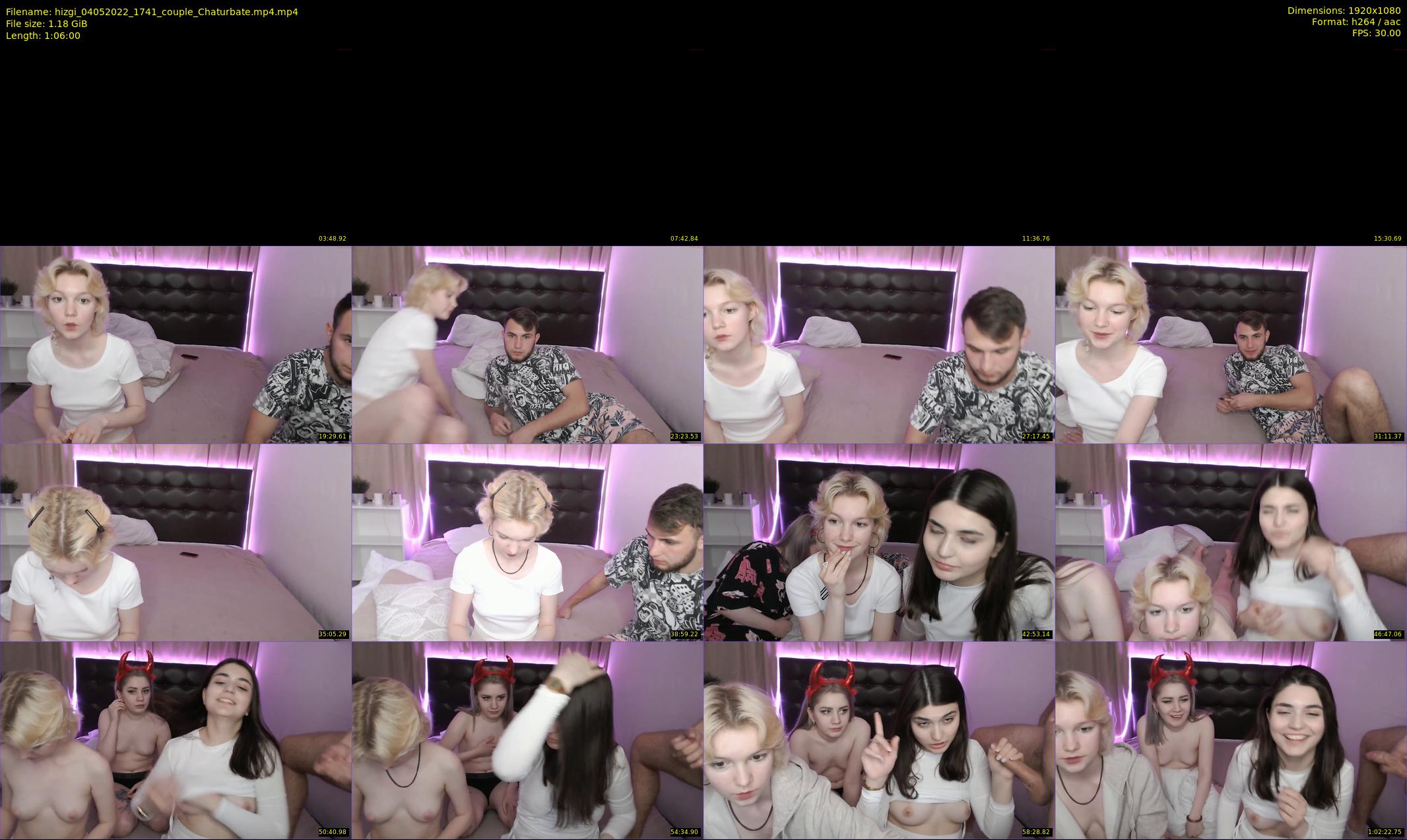 hizgi — 66 minute Chaturbate couple cam show recording, 1080p, May 4, 2022