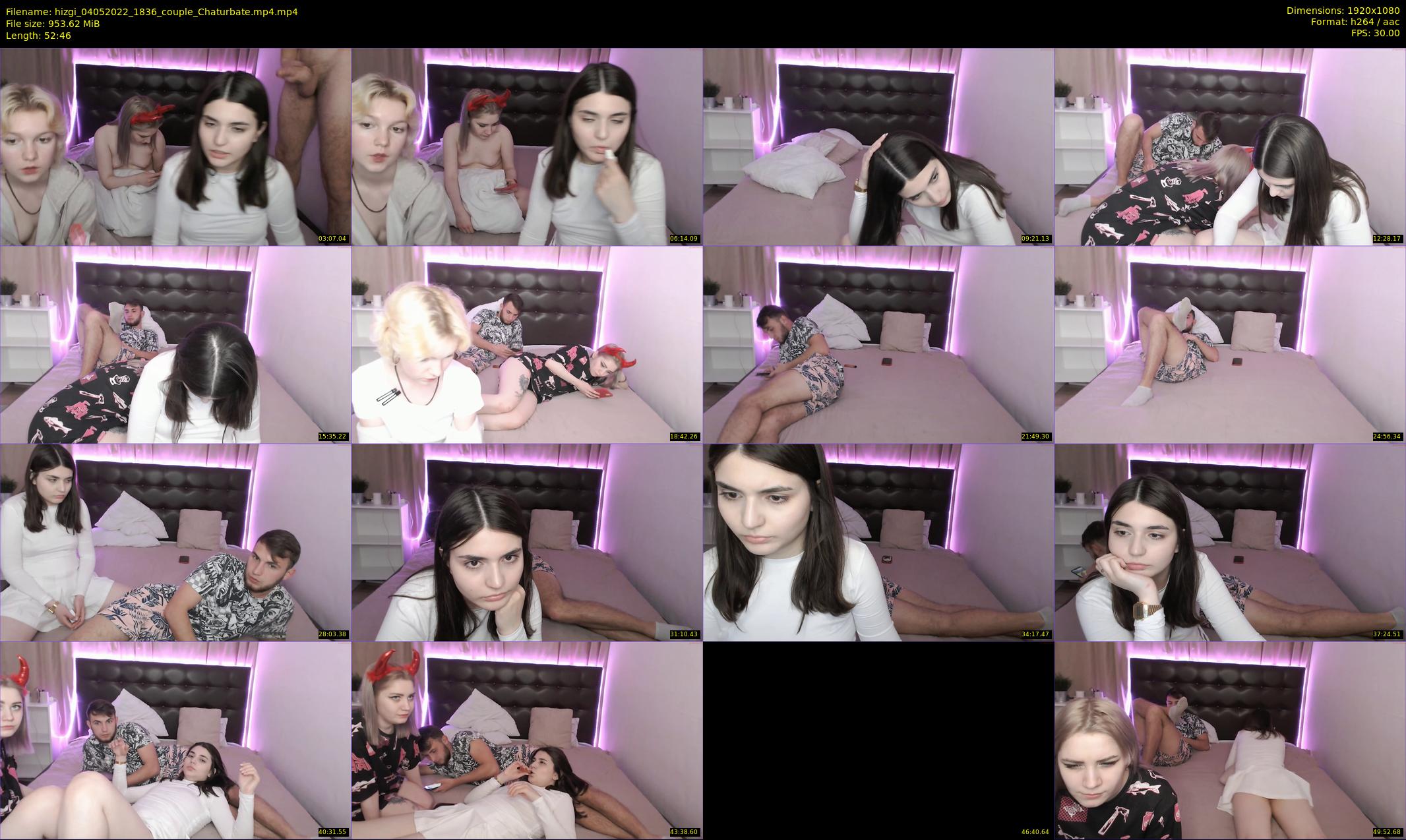 hizgi — 53 minute Chaturbate couple cam show recording, 1080p, May 4, 2022