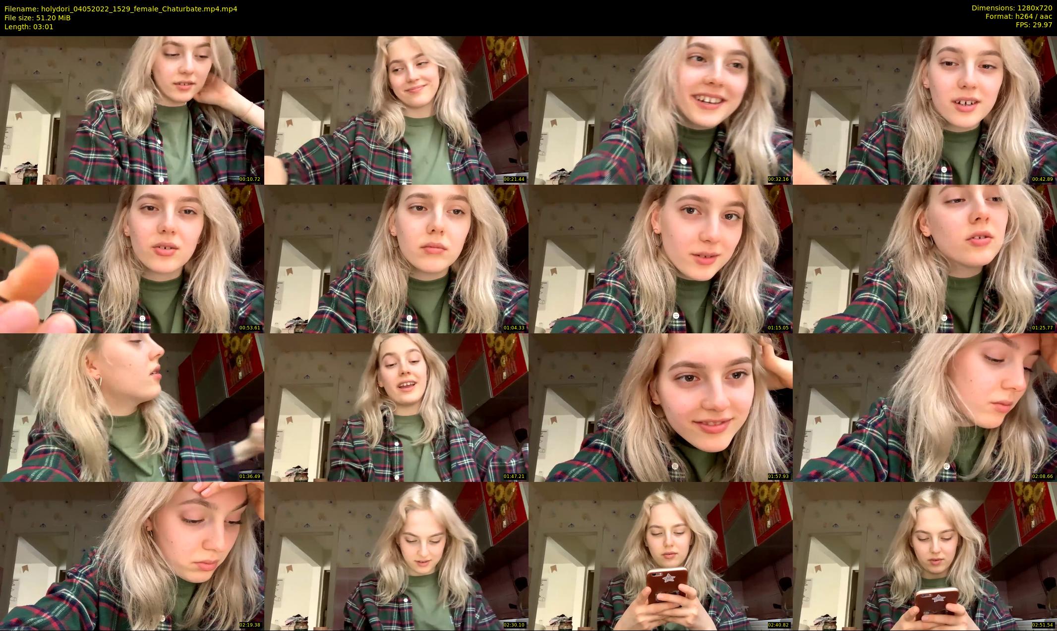 holydori — 4 minute Chaturbate female cam show recording, 720p, May 4, 2022